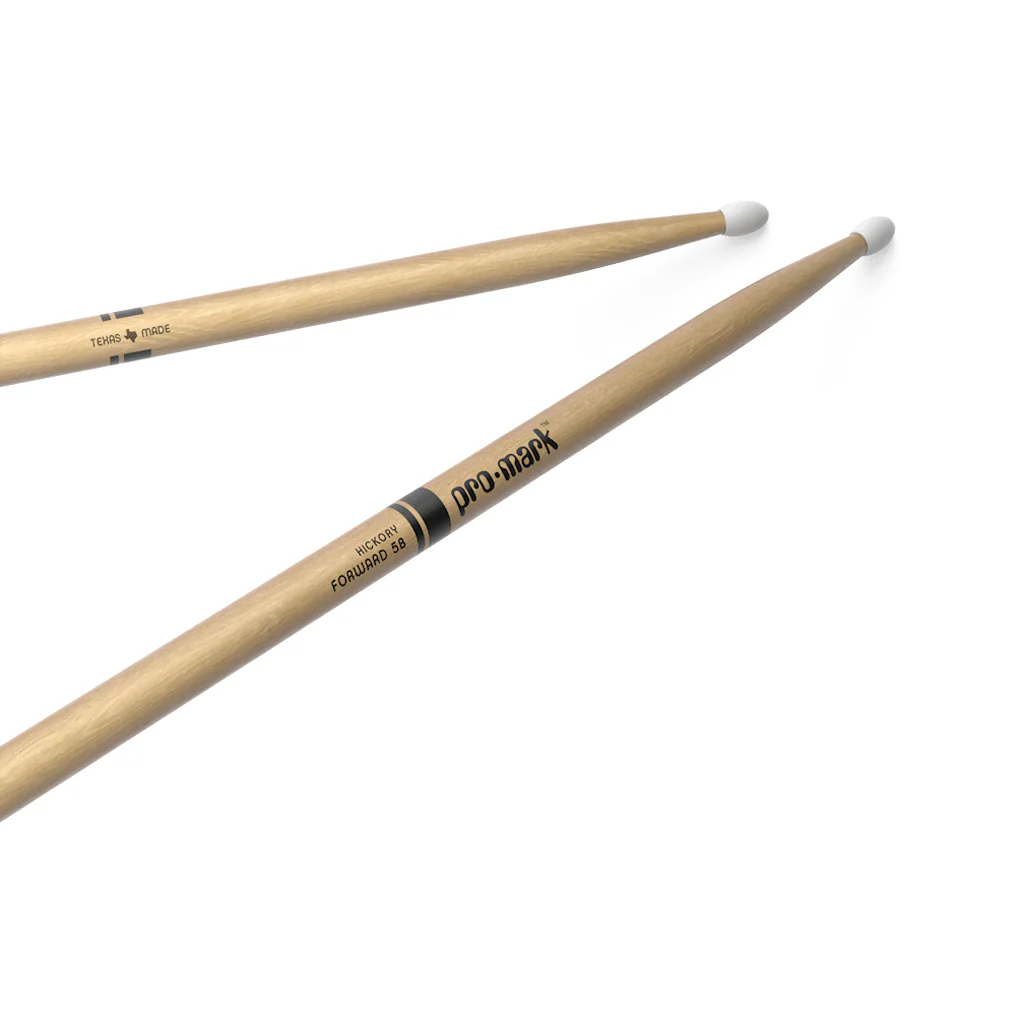 Promark TX5BN Hickory 5B Drumsticks, Nylon Tip - Image 4