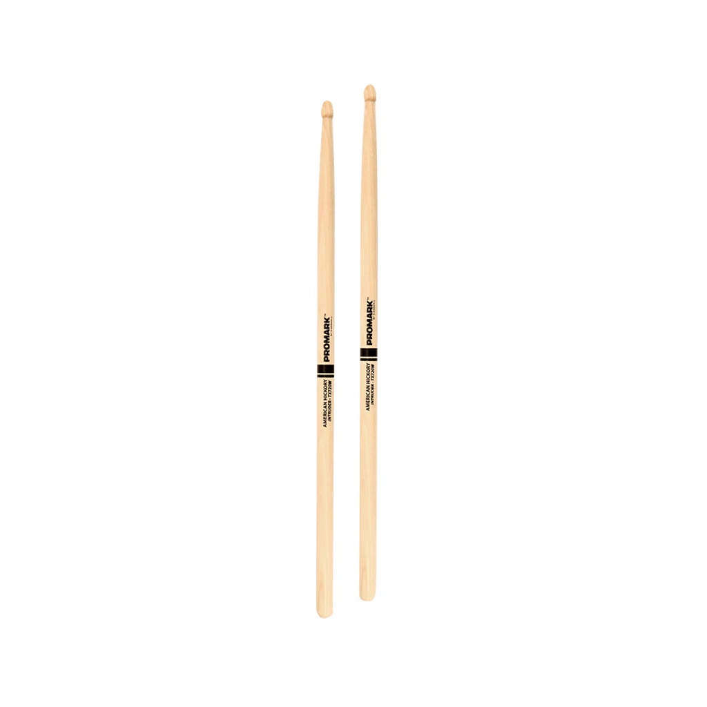Promark TX720W Hickory 720 Intruder Drumsticks, Wood Tip