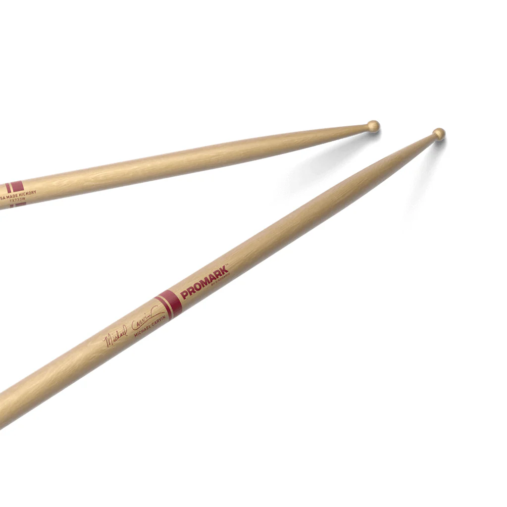 Promark TX733W Hickory 733 Michael Carvin Drumsticks, Wood Tip - Image 4