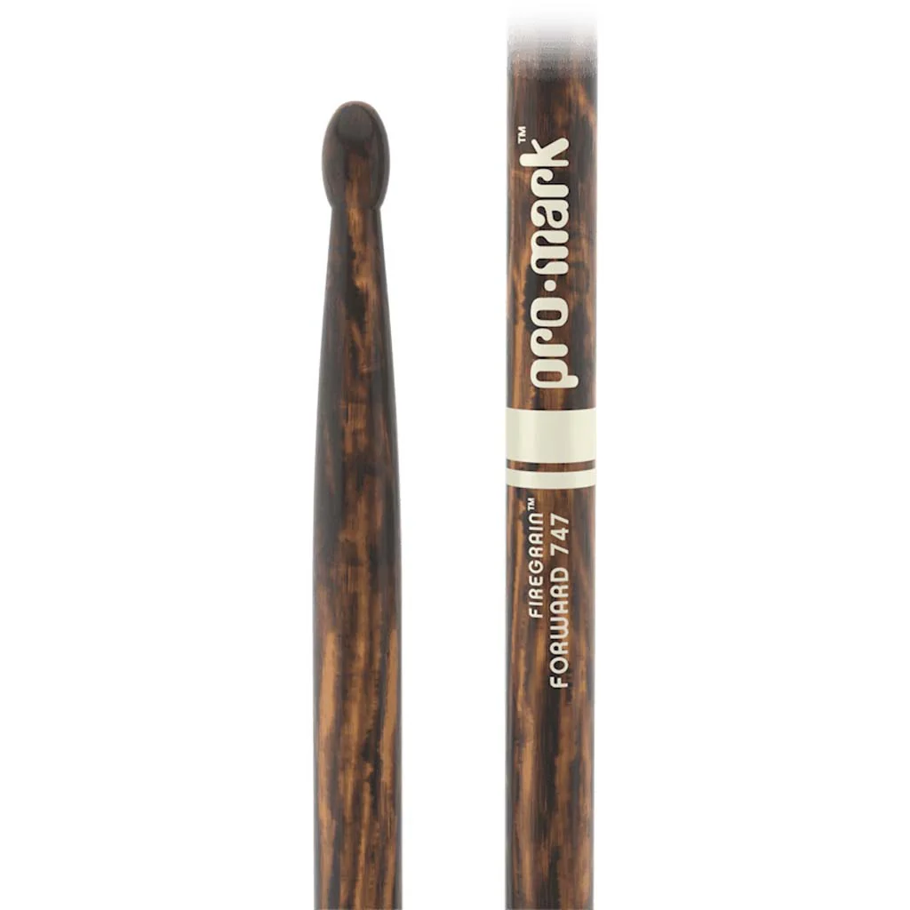 Promark TX747W-FG Hickory Forward 747 Rock Drumsticks, Wood Tip - Image 3