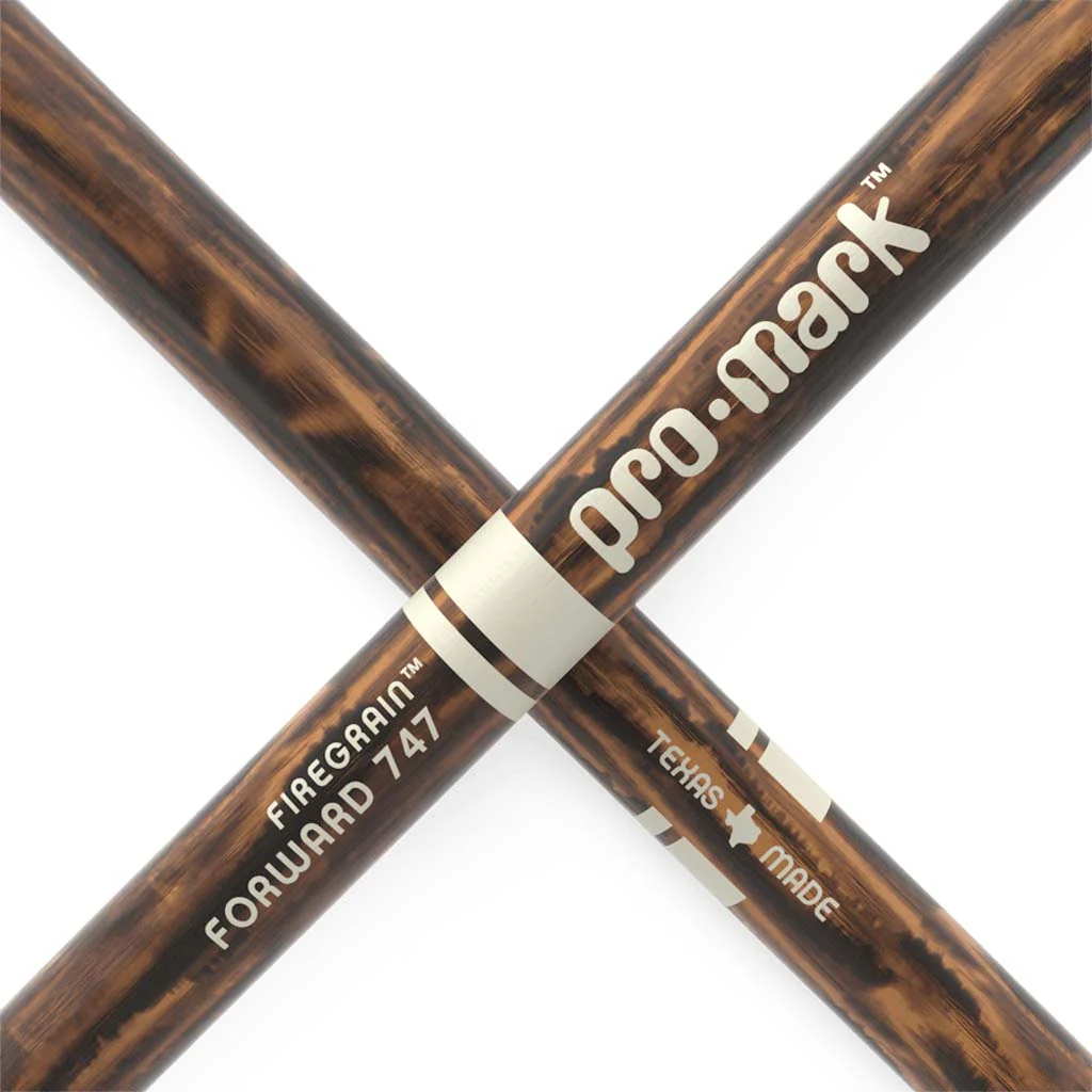 Promark TX747W-FG Hickory Forward 747 Rock Drumsticks, Wood Tip - Image 5