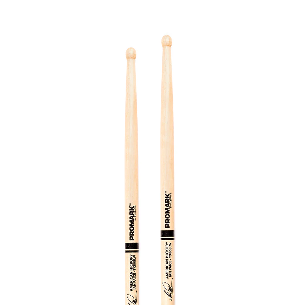 Promark TX808LW Hickory 808L Ian Paice Drumsticks, Wood Tip - Image 2