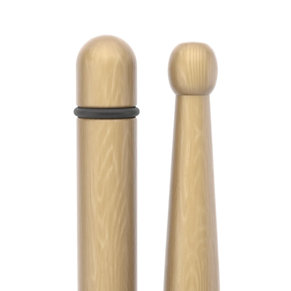 Promark TXDCBYOSW BYOS Hickory Marching Drumsticks, Oval Wood Tip - Image 3
