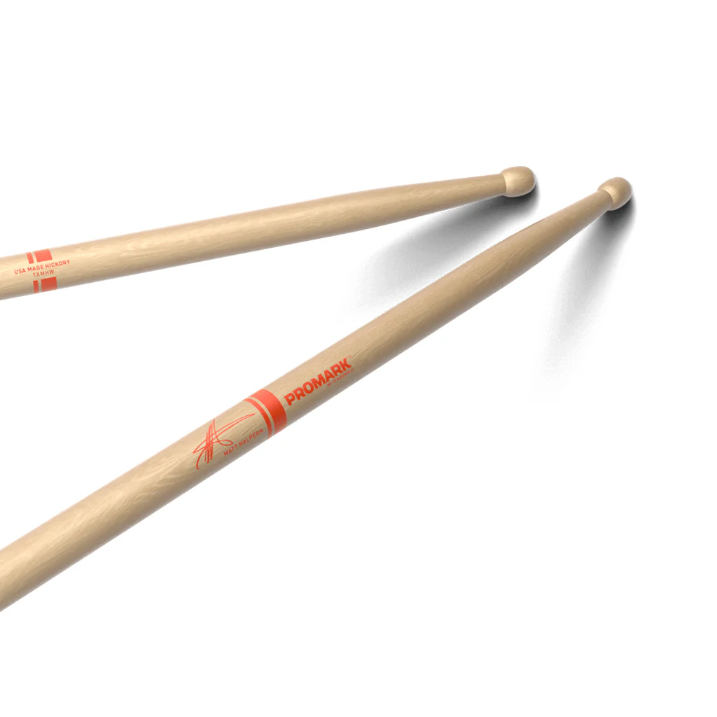 Promark TXMHW Matt Halpern Hickory Drumsticks, Wood Tip - Image 4