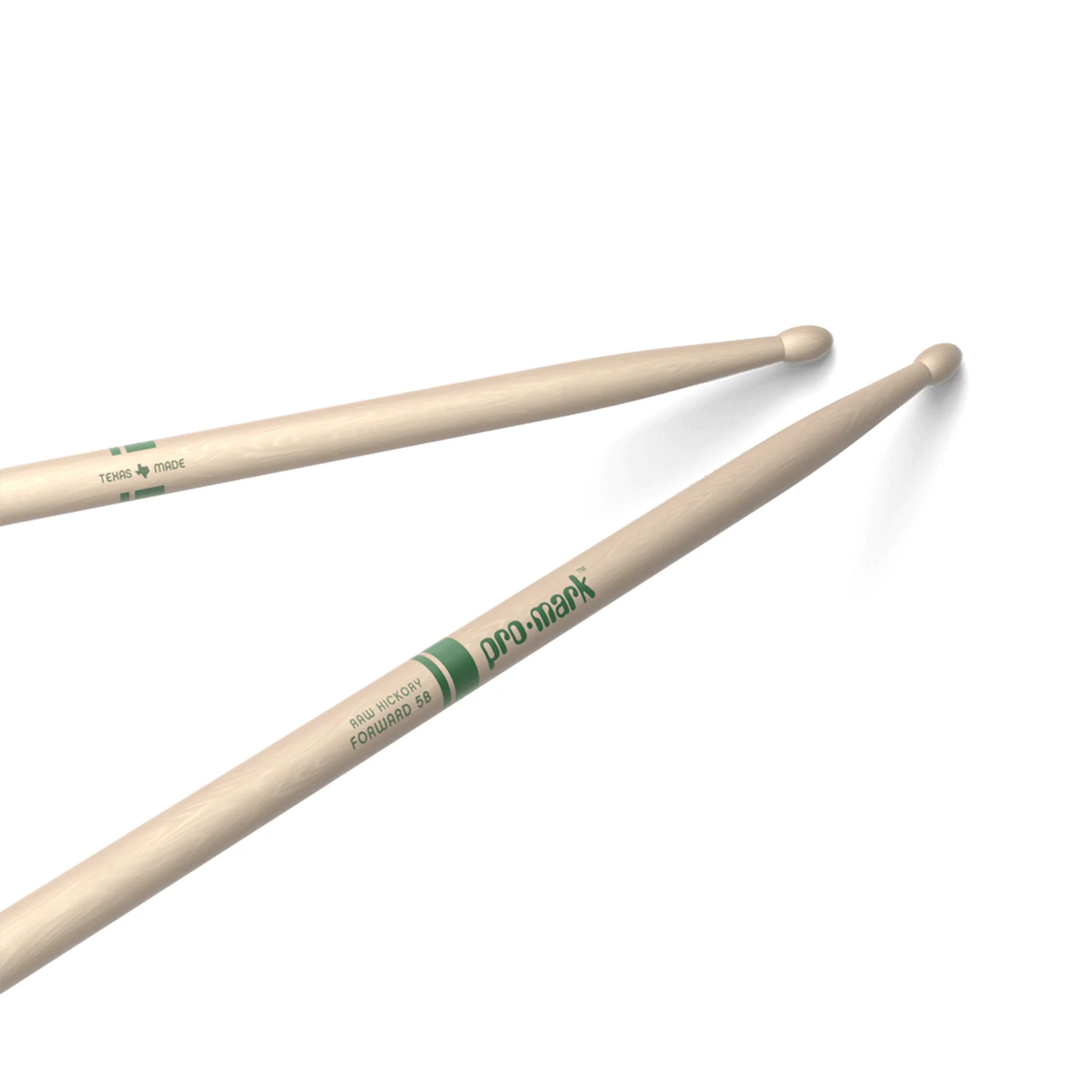 Promark TXR5BW Hickory 5B The Natural Wood Tip Drumstick - Image 4