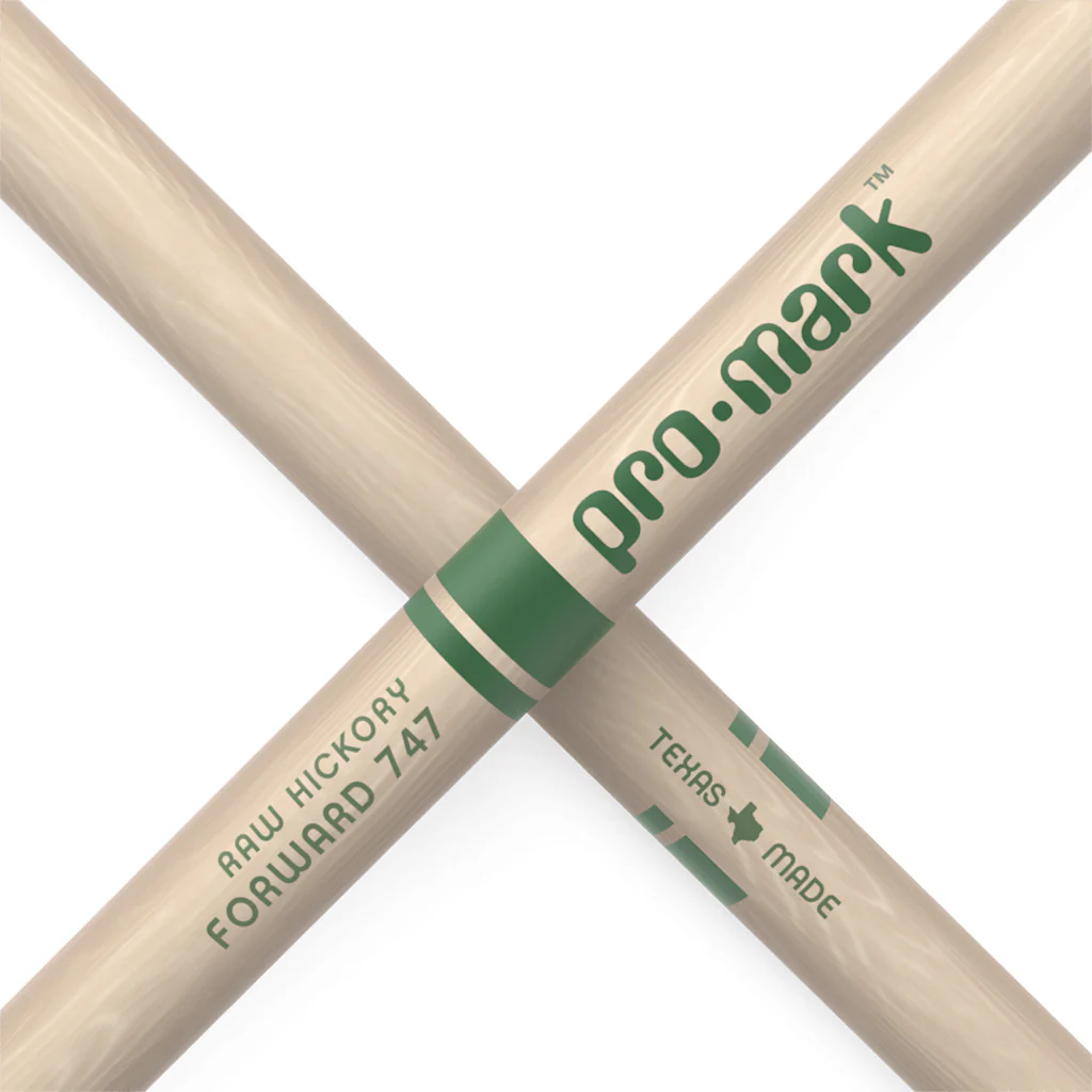 Promark TXR747N Hickory 747 The Natural Nylon Tip Drumstick - Image 5