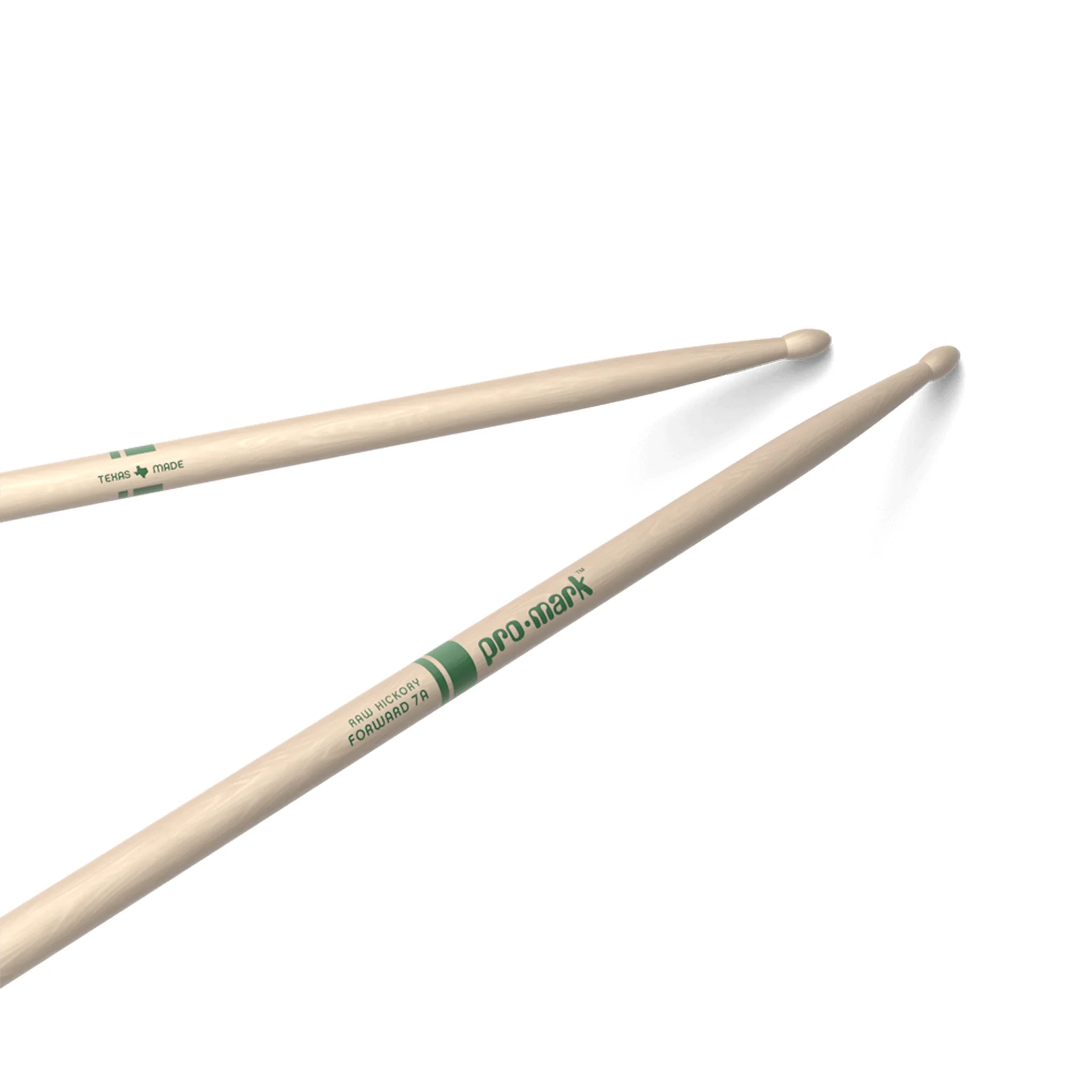 Promark TXR7AW Hickory 7A The Natural Wood Tip Drumstick - Image 4