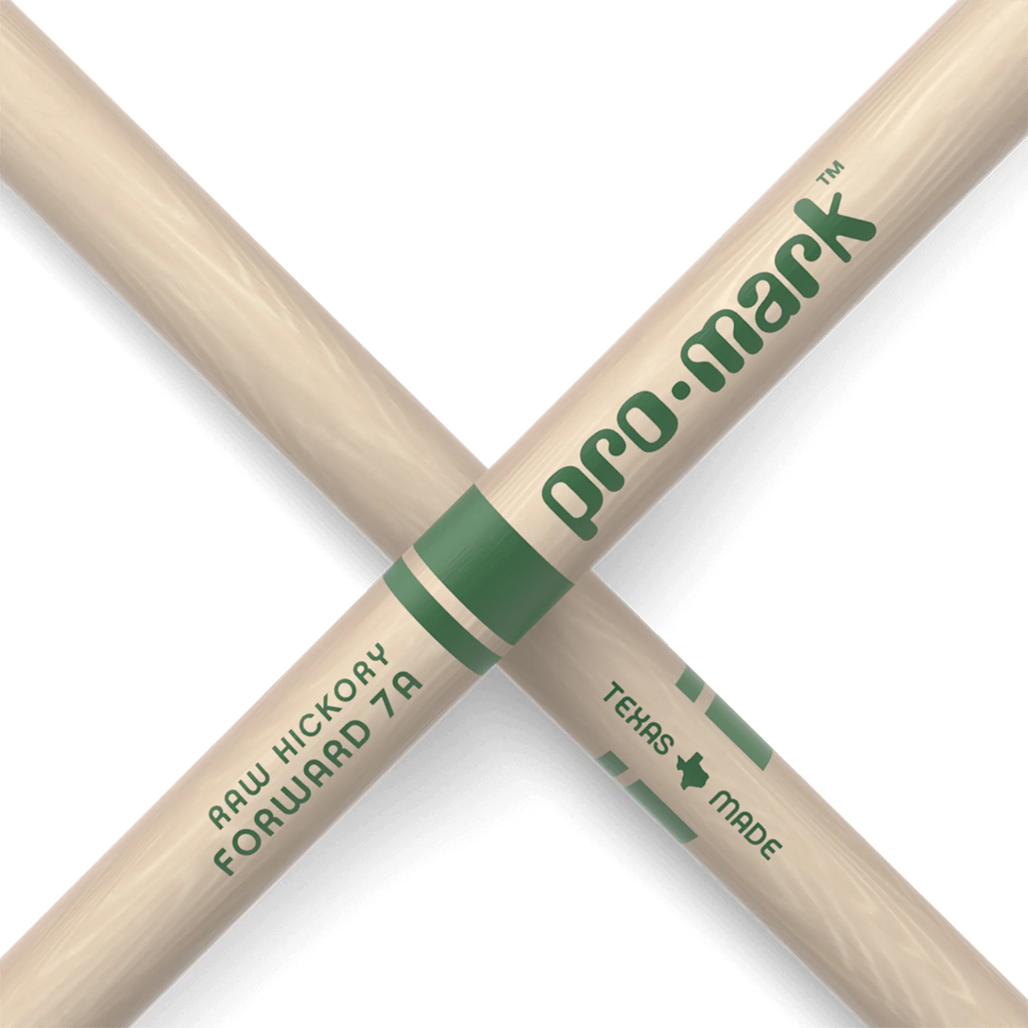 Promark TXR7AW Hickory 7A The Natural Wood Tip Drumstick - Image 5