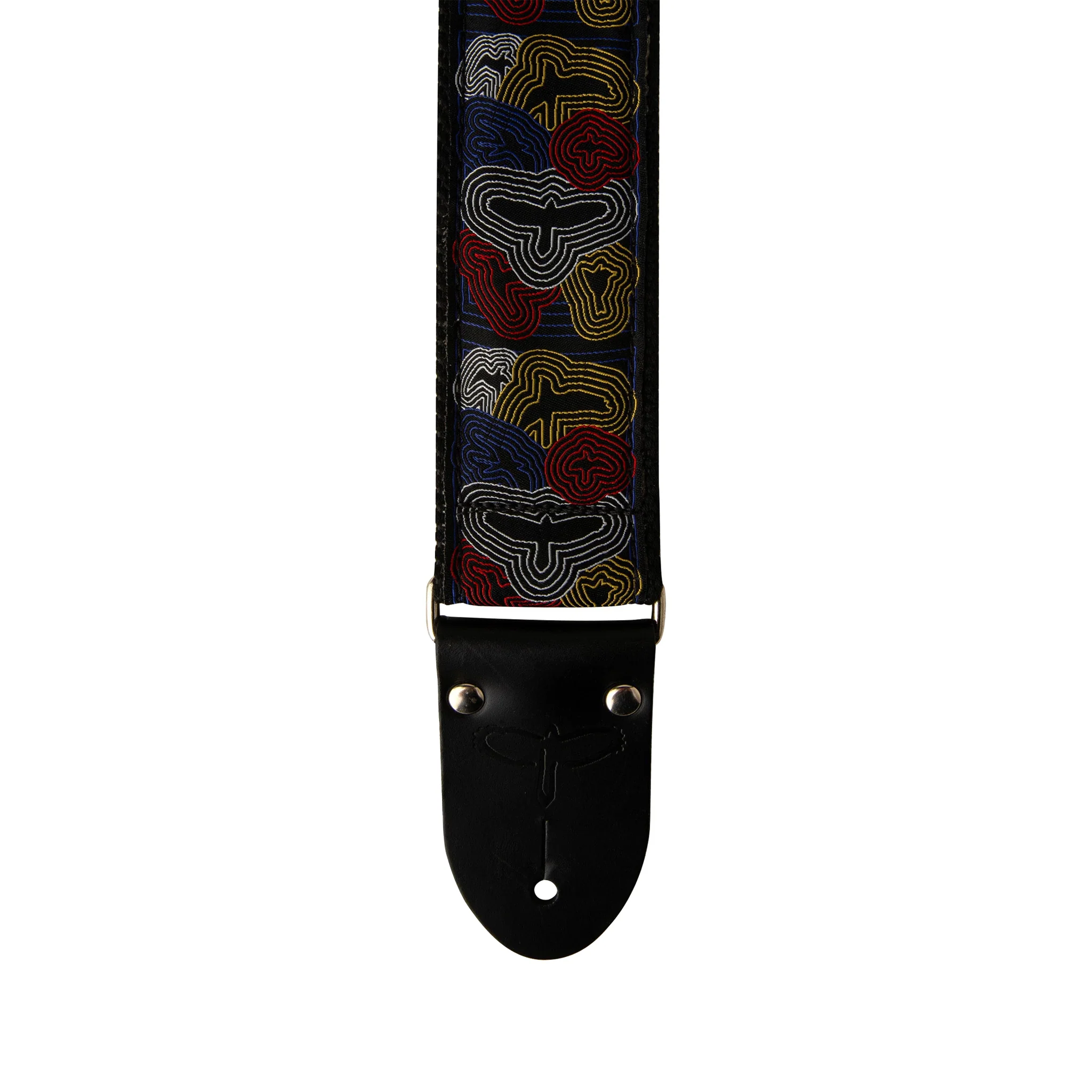 PRS 2 Inch Deluxe Retro Guitar Strap w/Custom Jacquard Sonar Birds, Multi-Color - Image 2