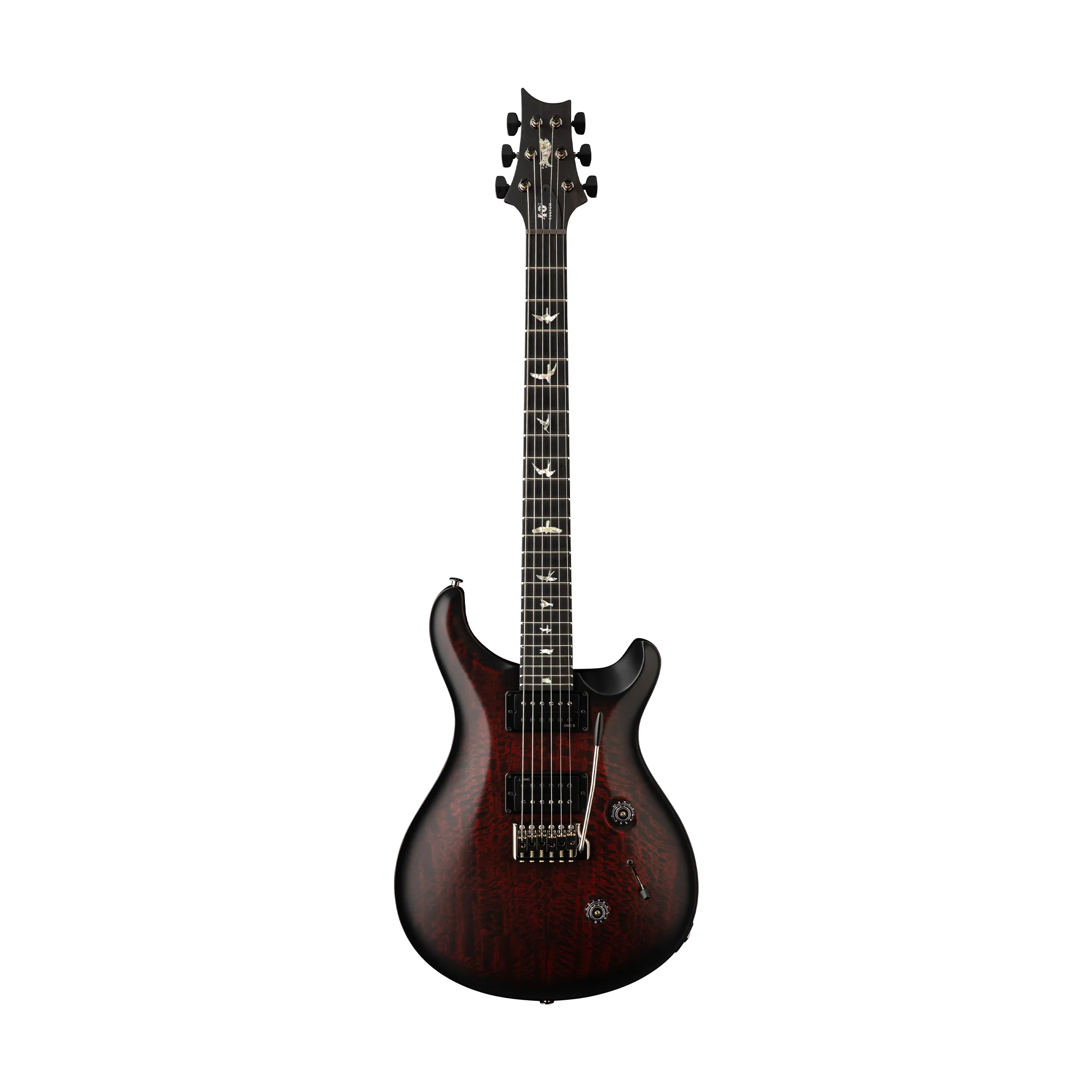 PRS 40th Anniversary Custom 24 Satin Limited Edition Guitar, Fire Smokeburst (Stained Binding)