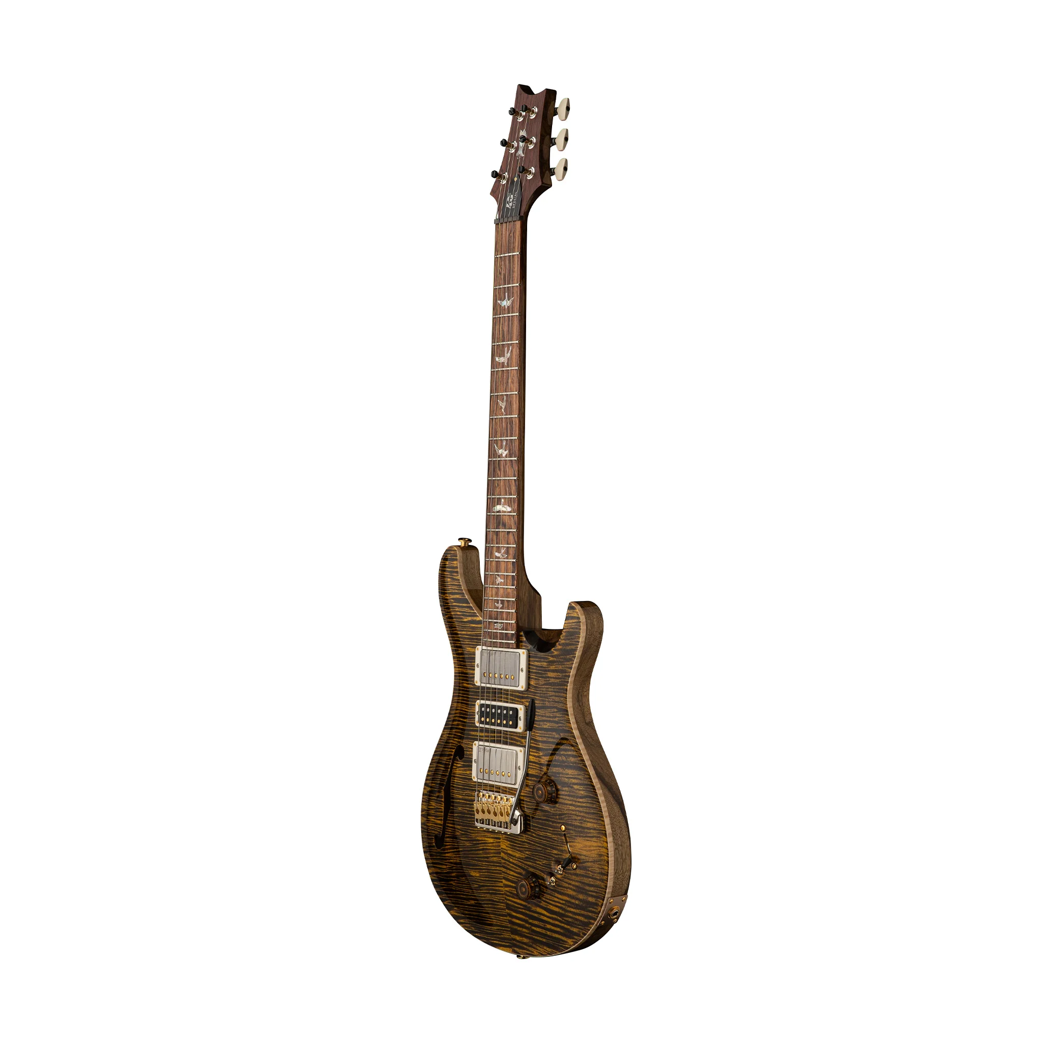 PRS 40th Anniversary Special Semi-Hollow Limited Edition Electric Guitar w/Case, Yellow Tiger - Image 3