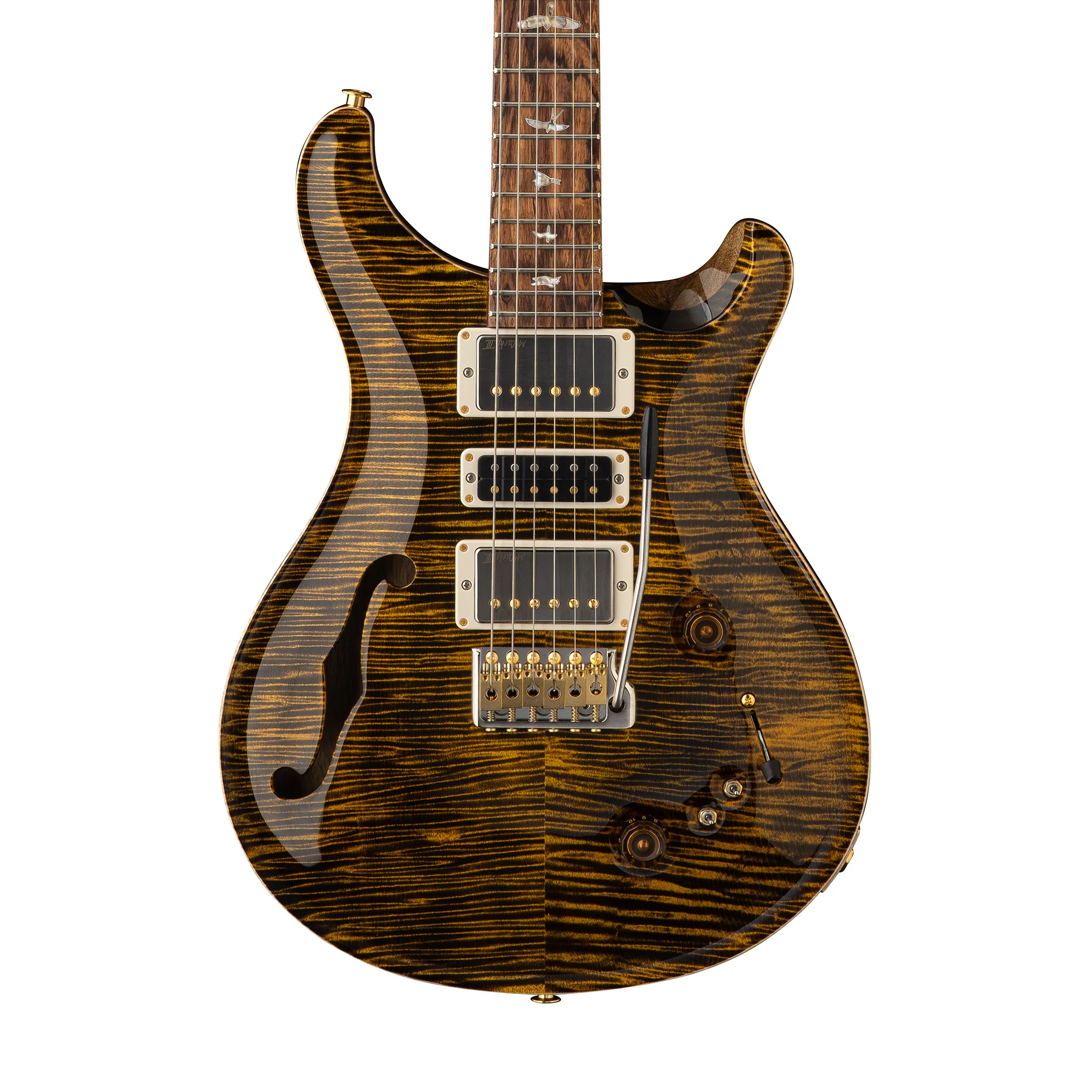 PRS 40th Anniversary Special Semi-Hollow Limited Edition Electric Guitar w/Case, Yellow Tiger - Image 4