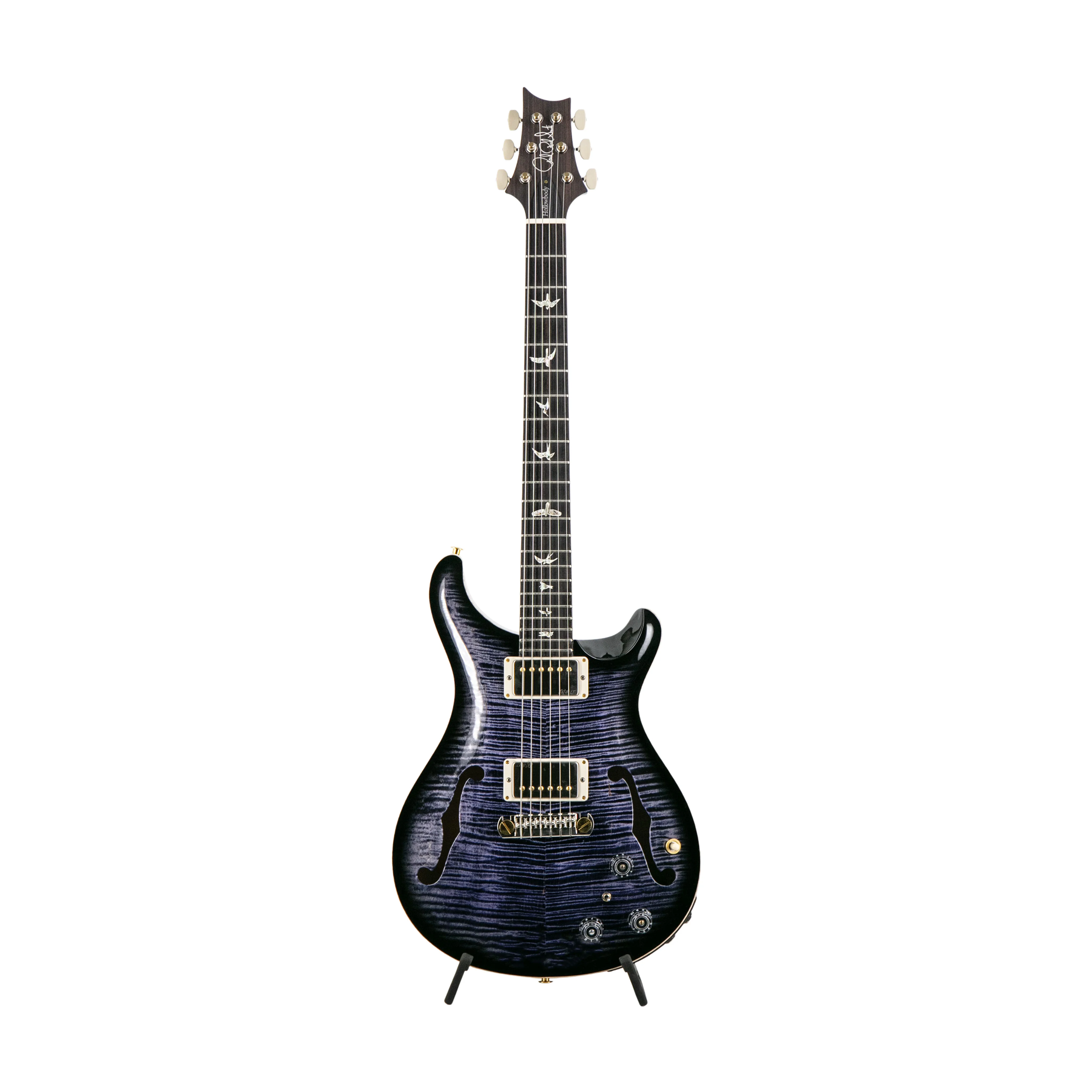 PRS Hollowbody II Piezo 10-Top Electric Guitar, Purple Mist