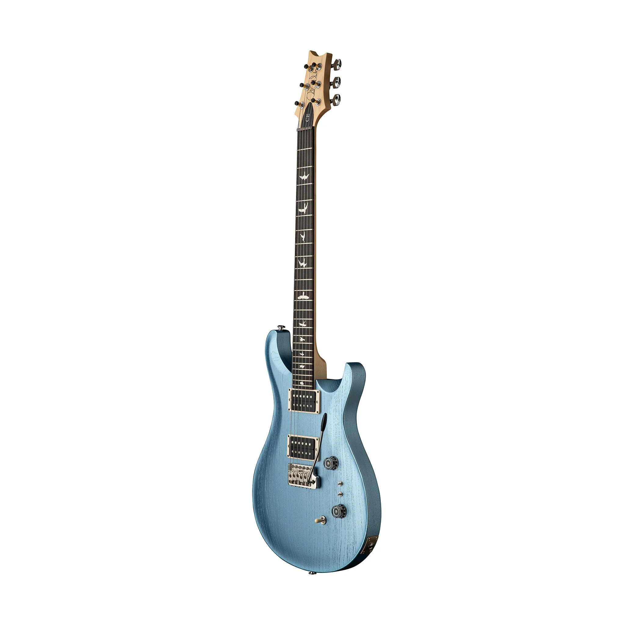 PRS Limited Edition CE 24-08 Swamp Ash Satin Electric Guitar, Frost Blue Metallic - Image 3
