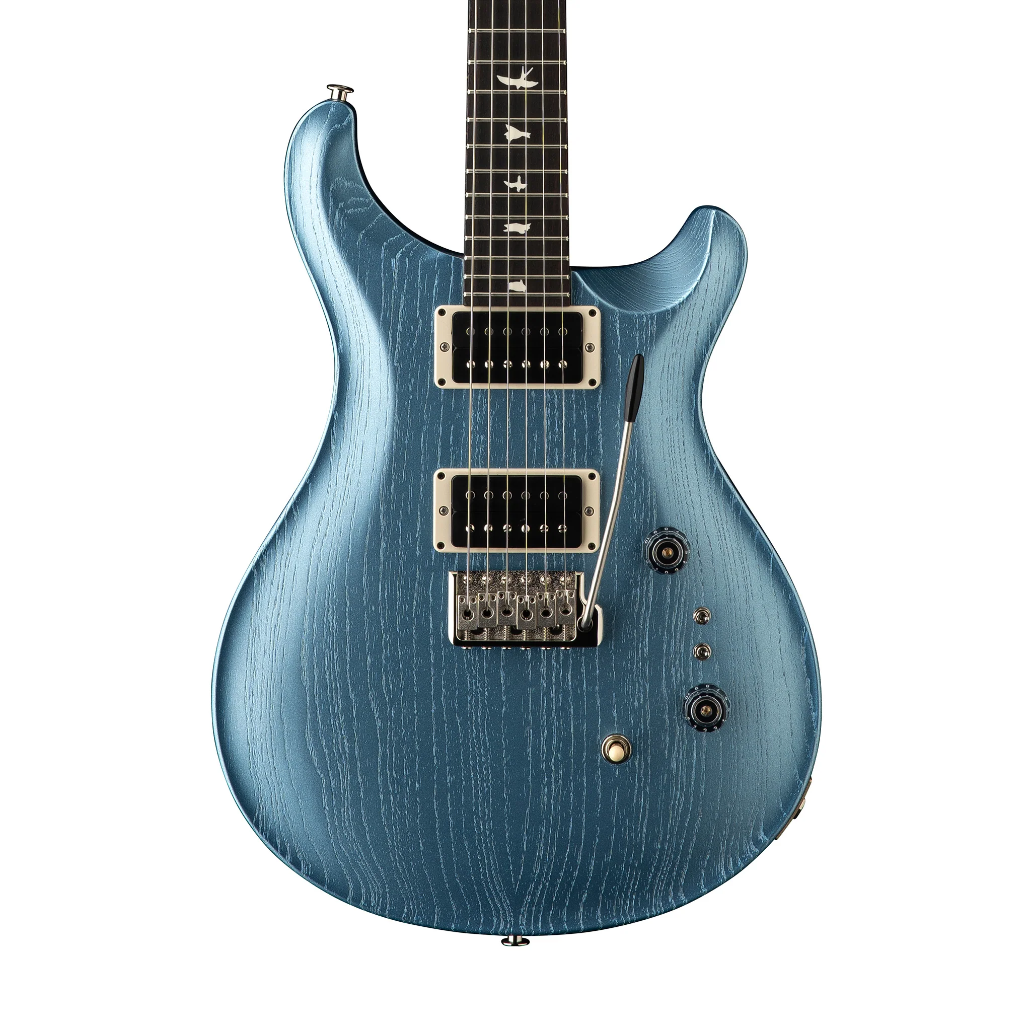 PRS Limited Edition CE 24-08 Swamp Ash Satin Electric Guitar, Frost Blue Metallic - Image 4