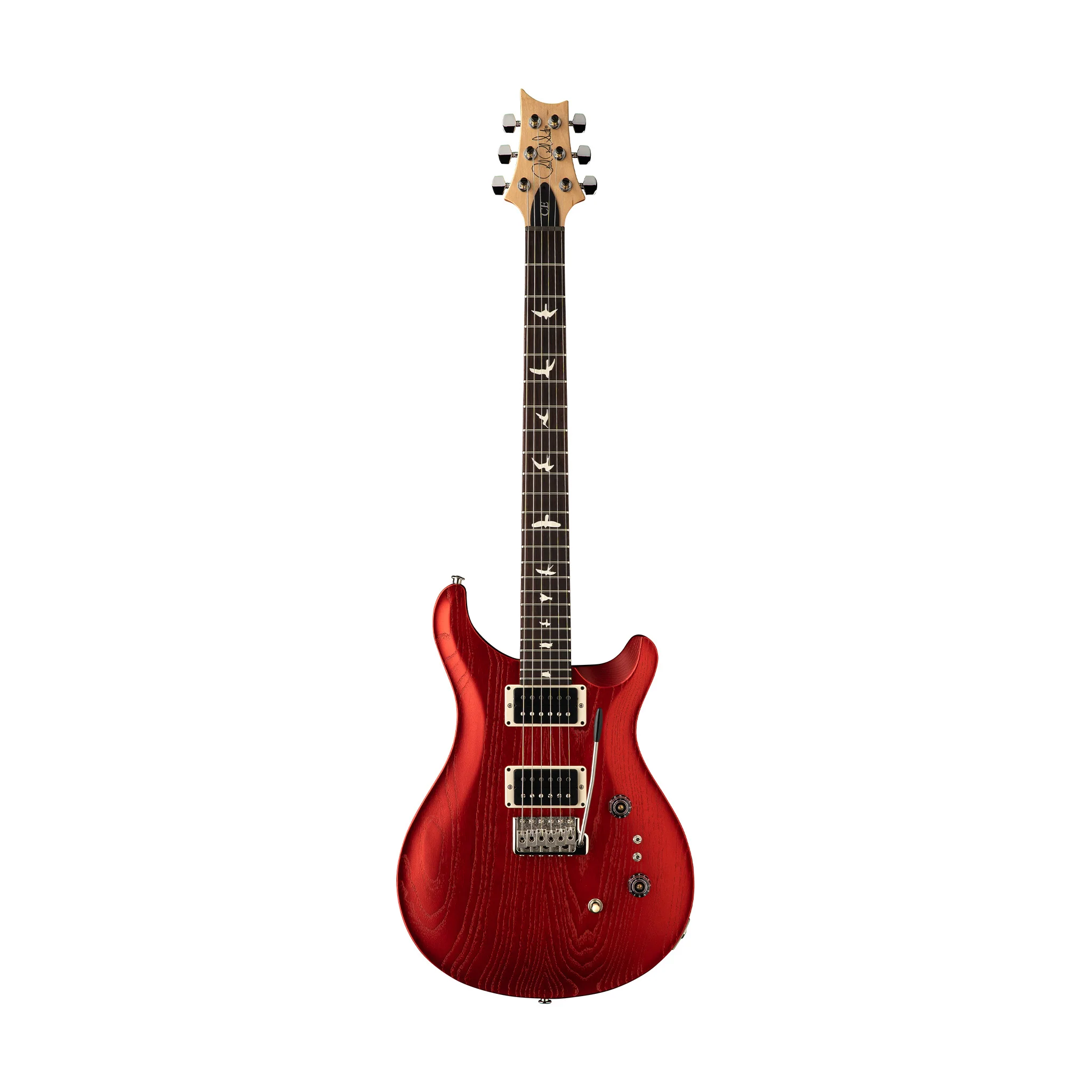PRS Limited Edition CE 24-08 Swamp Ash Satin Electric Guitar, Red Apple Metallic