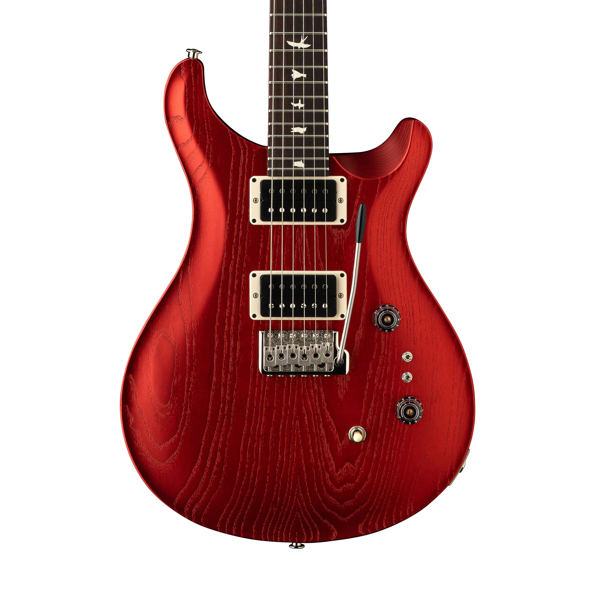PRS Limited Edition CE 24-08 Swamp Ash Satin Electric Guitar, Red Apple Metallic - Image 4