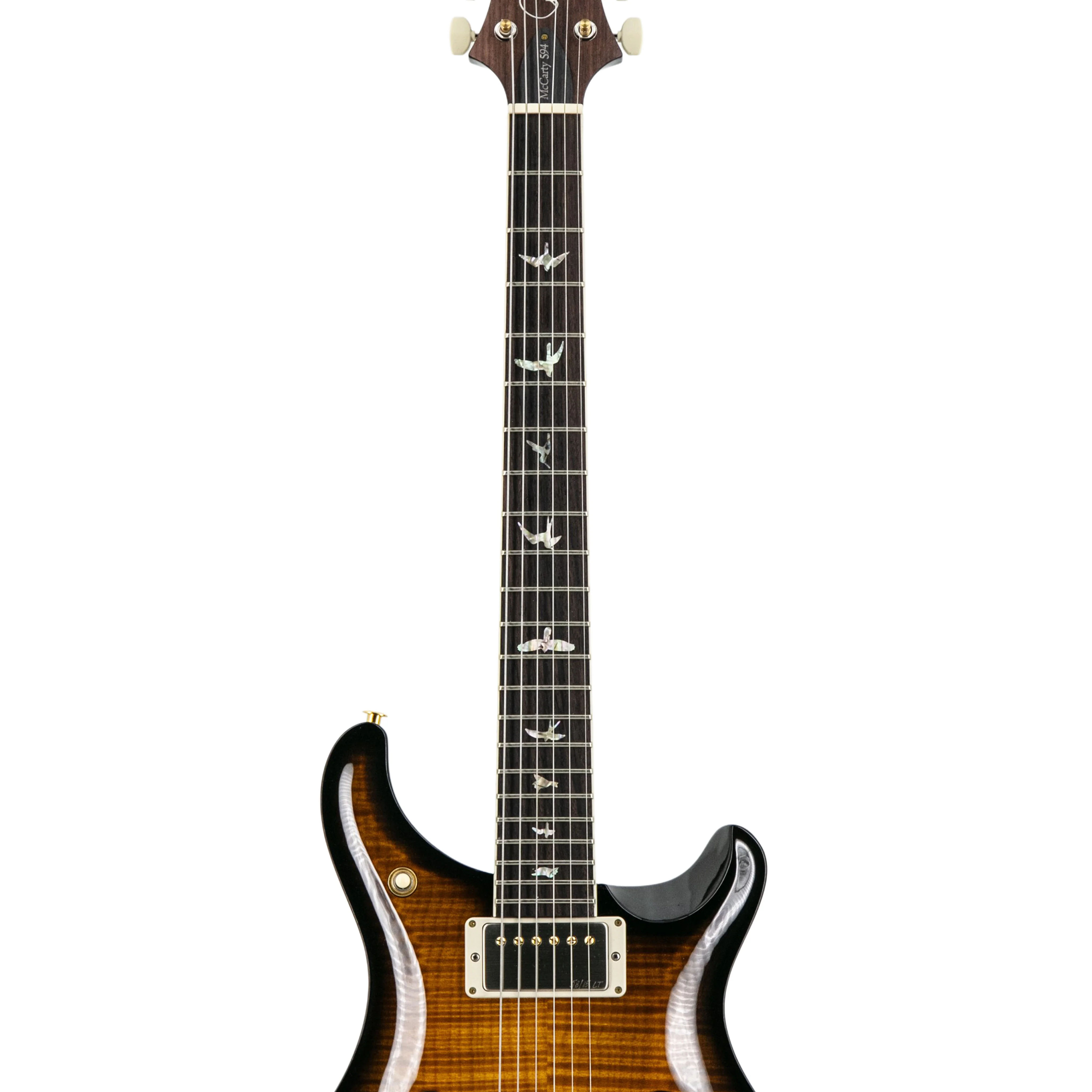 PRS McCarty 594 Hollowbody II 10 Top/Back Guitar, Custom Color, Amber Wraparound Smokeburst - Image 5