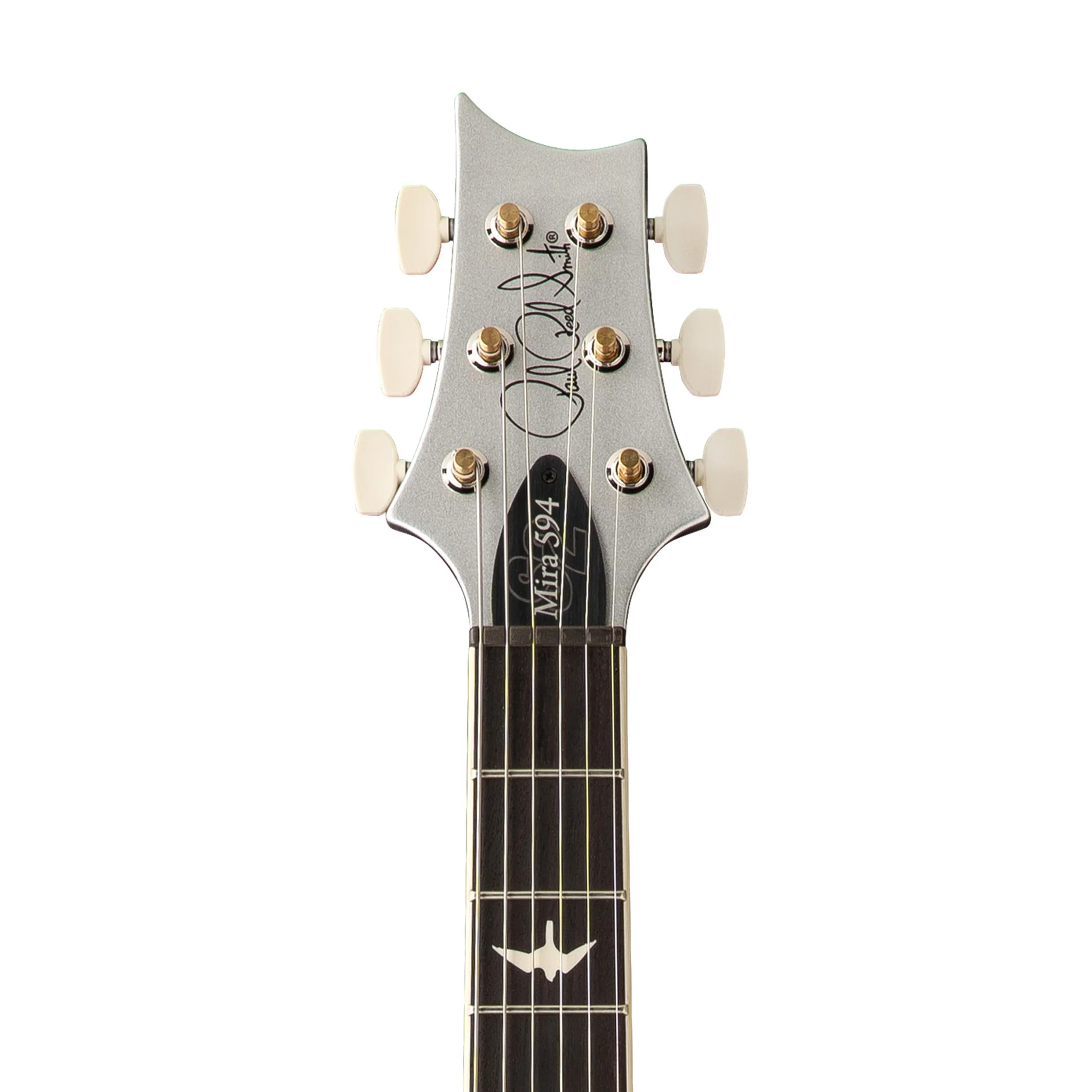 PRS S2 Mira 594 Electric Guitar, Platinum Metallic - Image 5