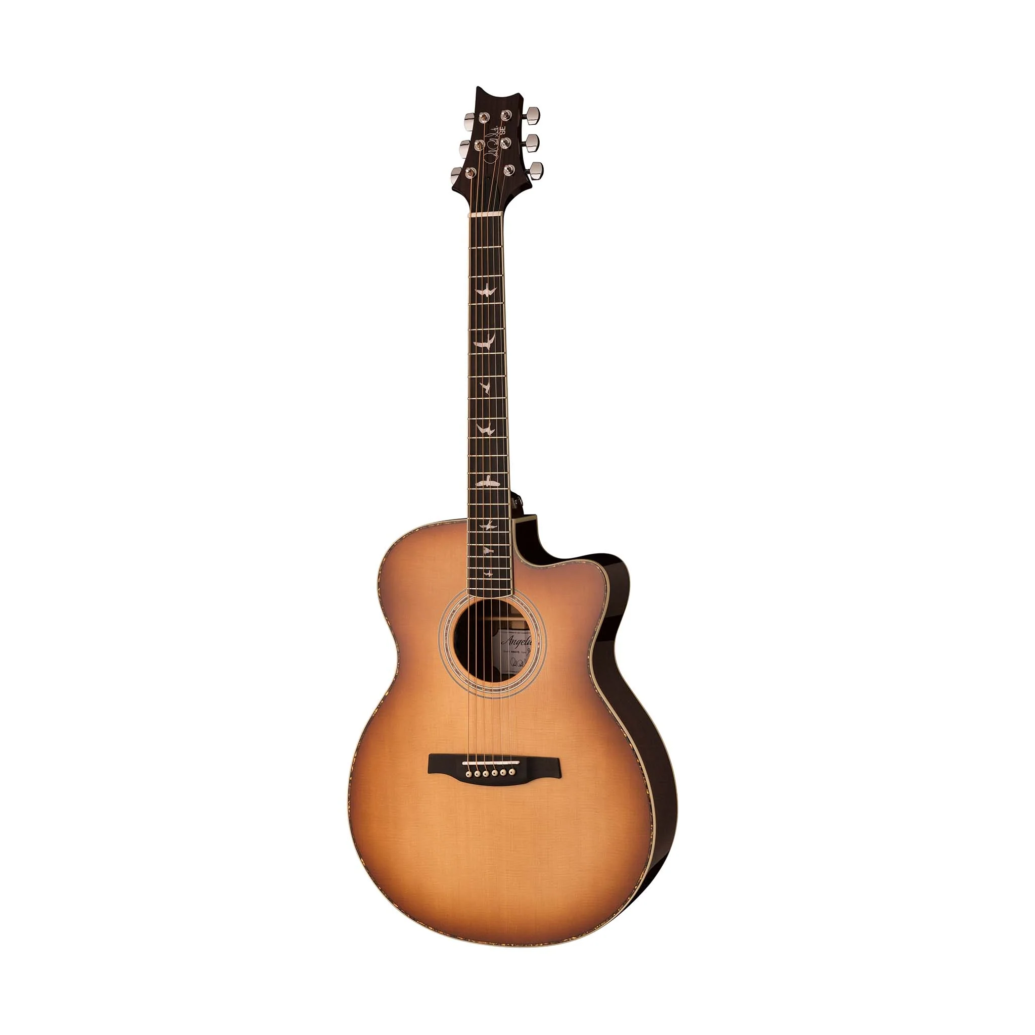PRS SE A40E Angelus Hollow Body Acoustic-Electric Guitar, Tobacco Sunburst - Image 3