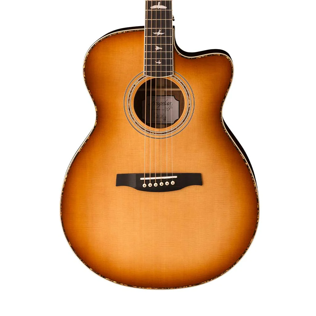PRS SE A40E Angelus Hollow Body Acoustic-Electric Guitar, Tobacco Sunburst - Image 4