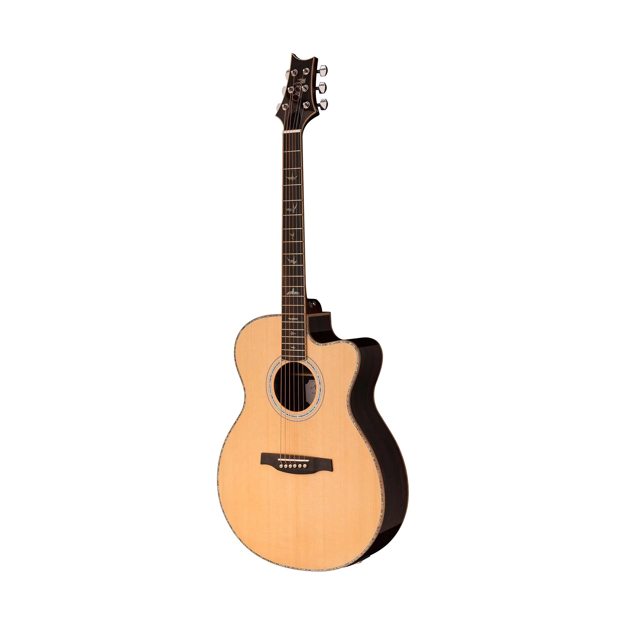 PRS SE A60E Angelus Hollow Body Acoustic-Electric Guitar, Natural - Image 3
