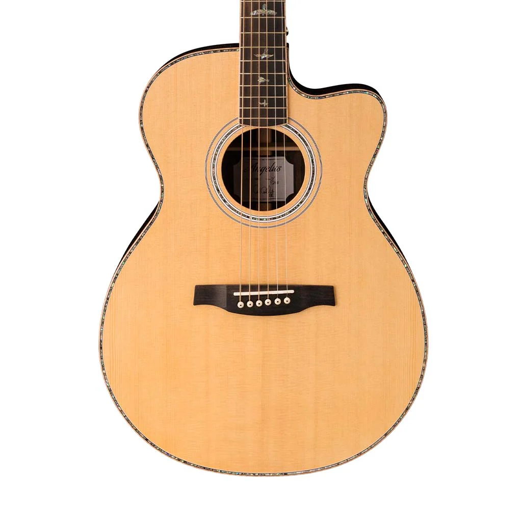 PRS SE A60E Angelus Hollow Body Acoustic-Electric Guitar, Natural - Image 4