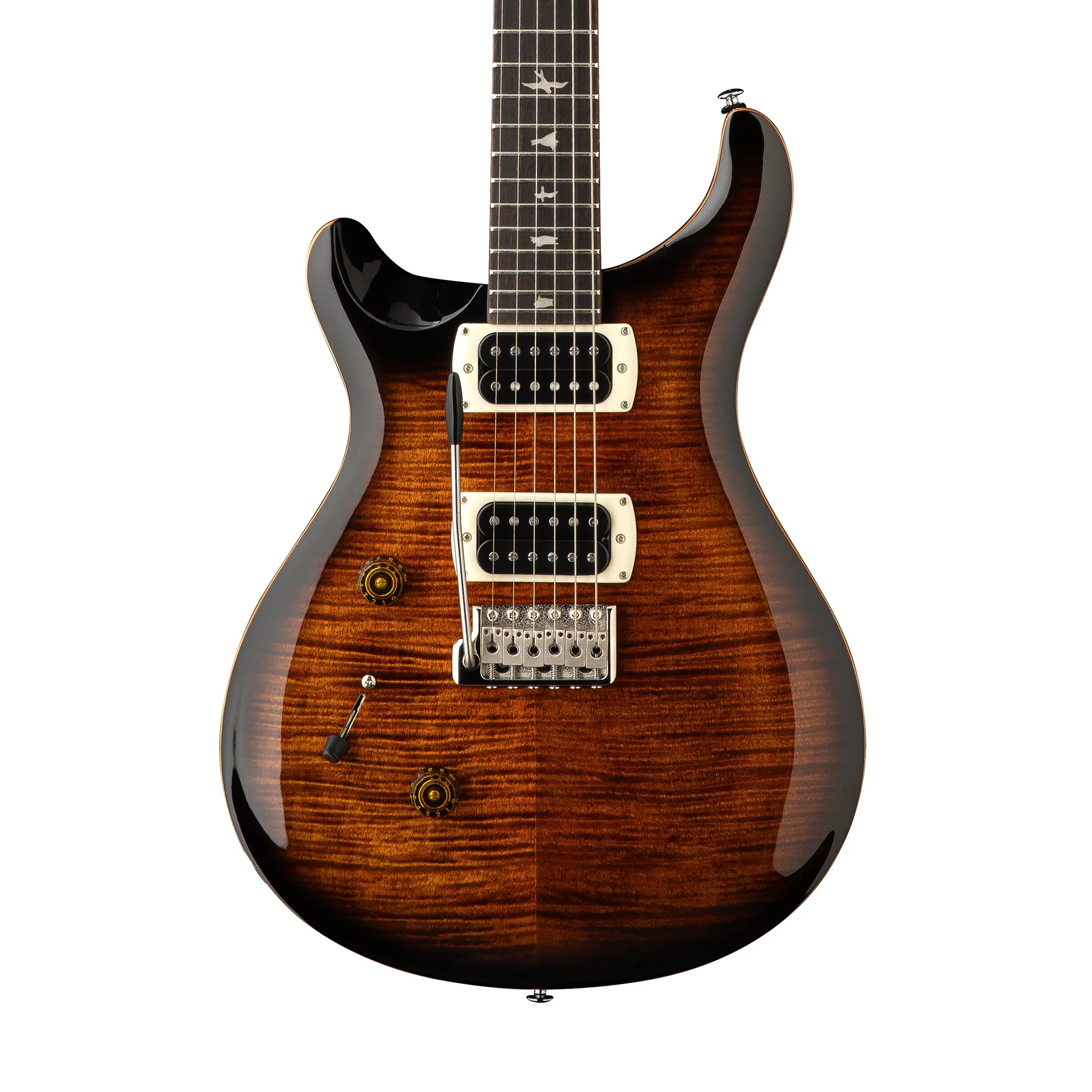 PRS SE Custom 24 Left-handed Electric Guitar, Black Gold Sunburst - Image 3