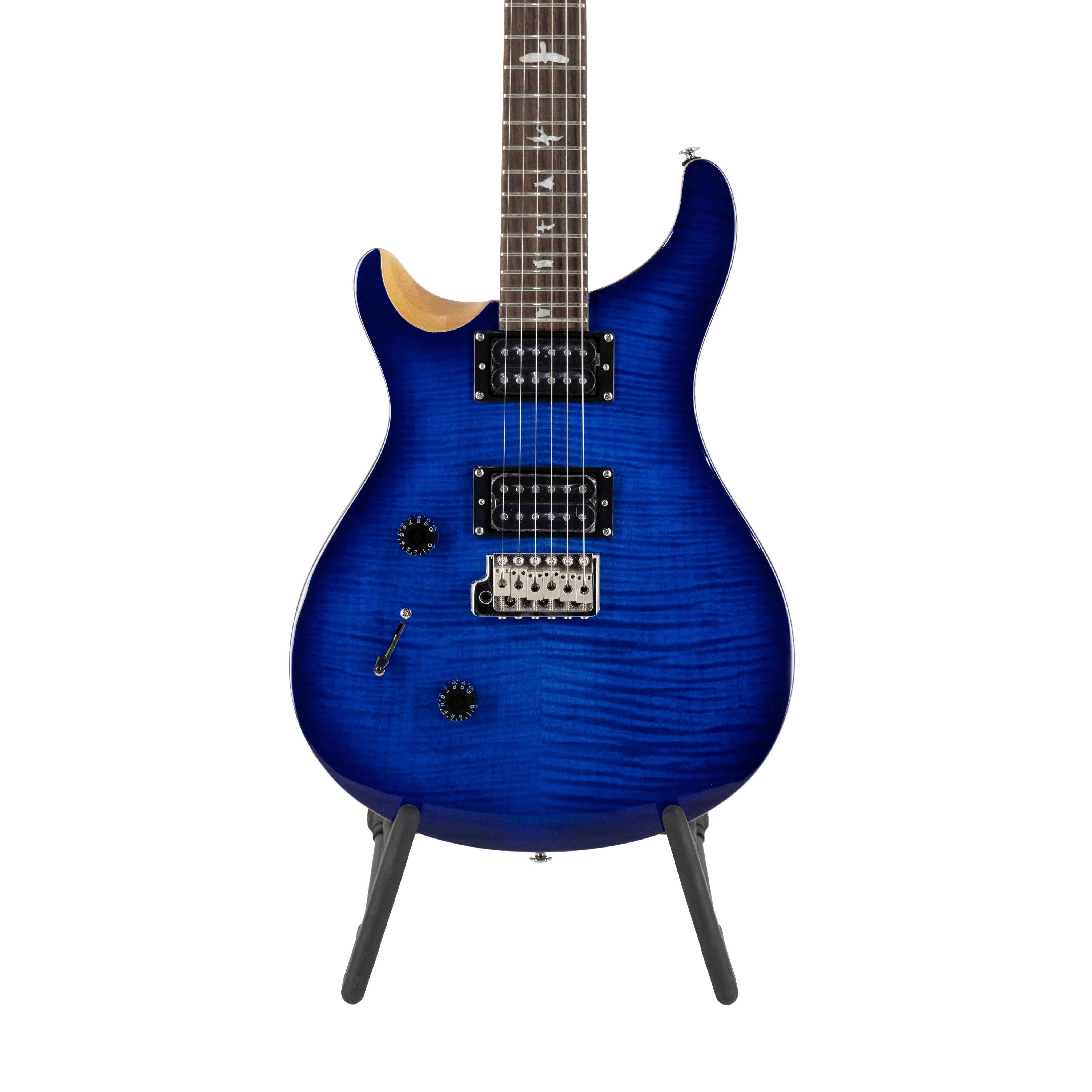 PRS SE Custom 24 Left Handed Electric Guitar w/Bag, Faded Blue Burst - Image 3