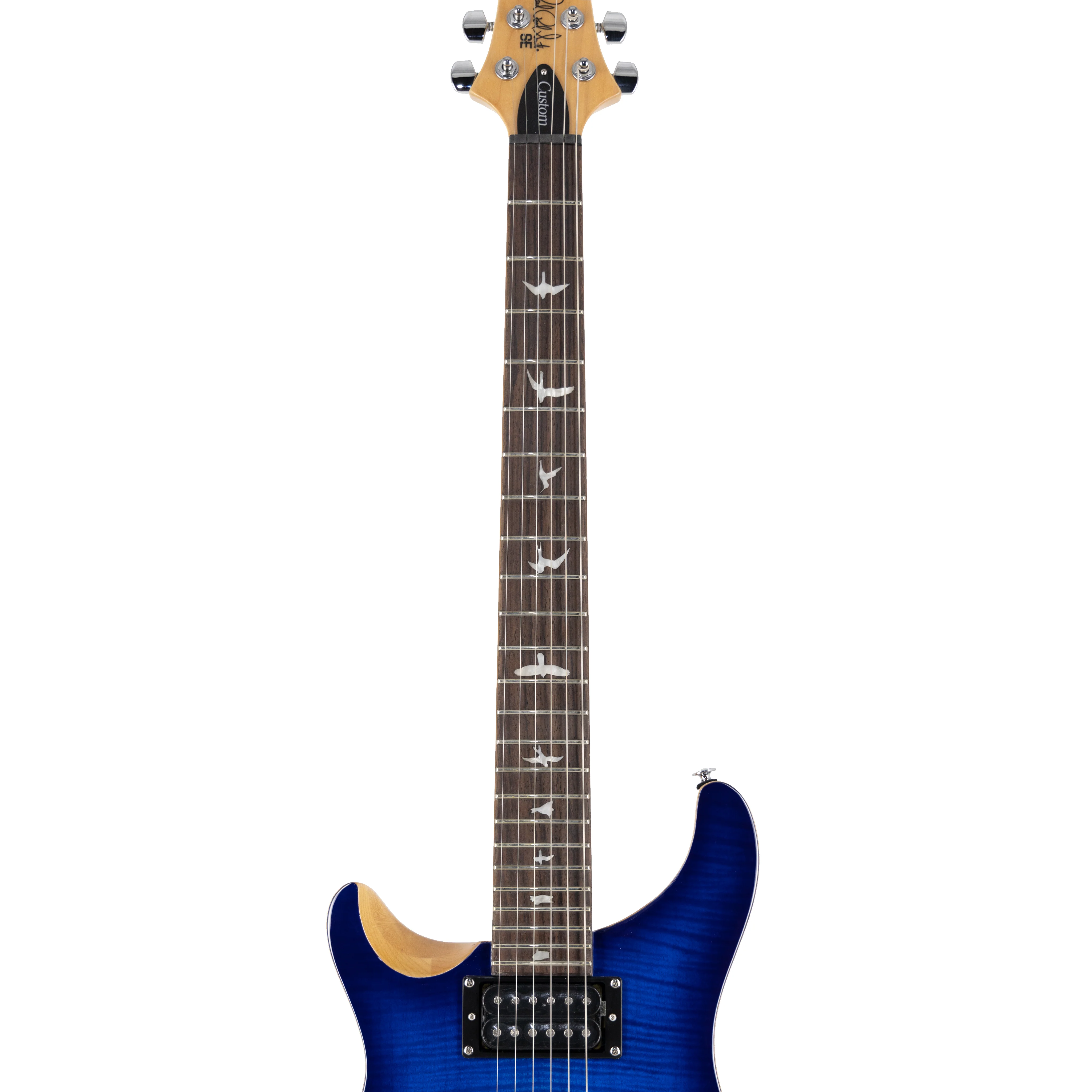 PRS SE Custom 24 Left Handed Electric Guitar w/Bag, Faded Blue Burst - Image 5