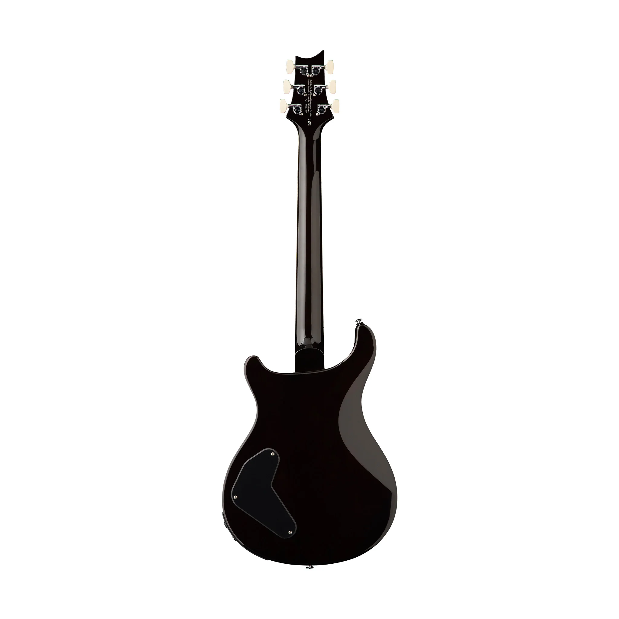 PRS SE Flat Back Hollowbody I Piezo Electric Guitar, Orange Tiger Smokeburst - Image 2