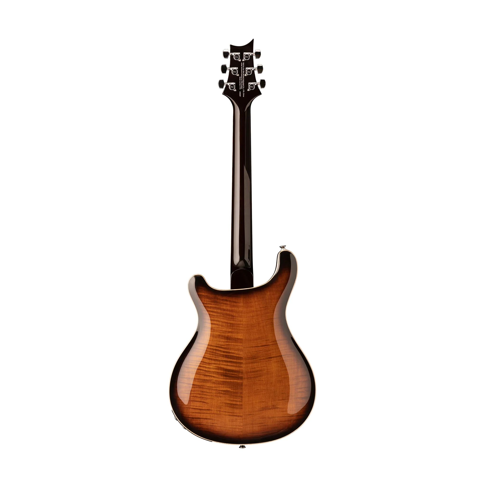 PRS SE Hollowbody II Piezo Electric Guitar w/Case, Black Gold Burst - Image 3