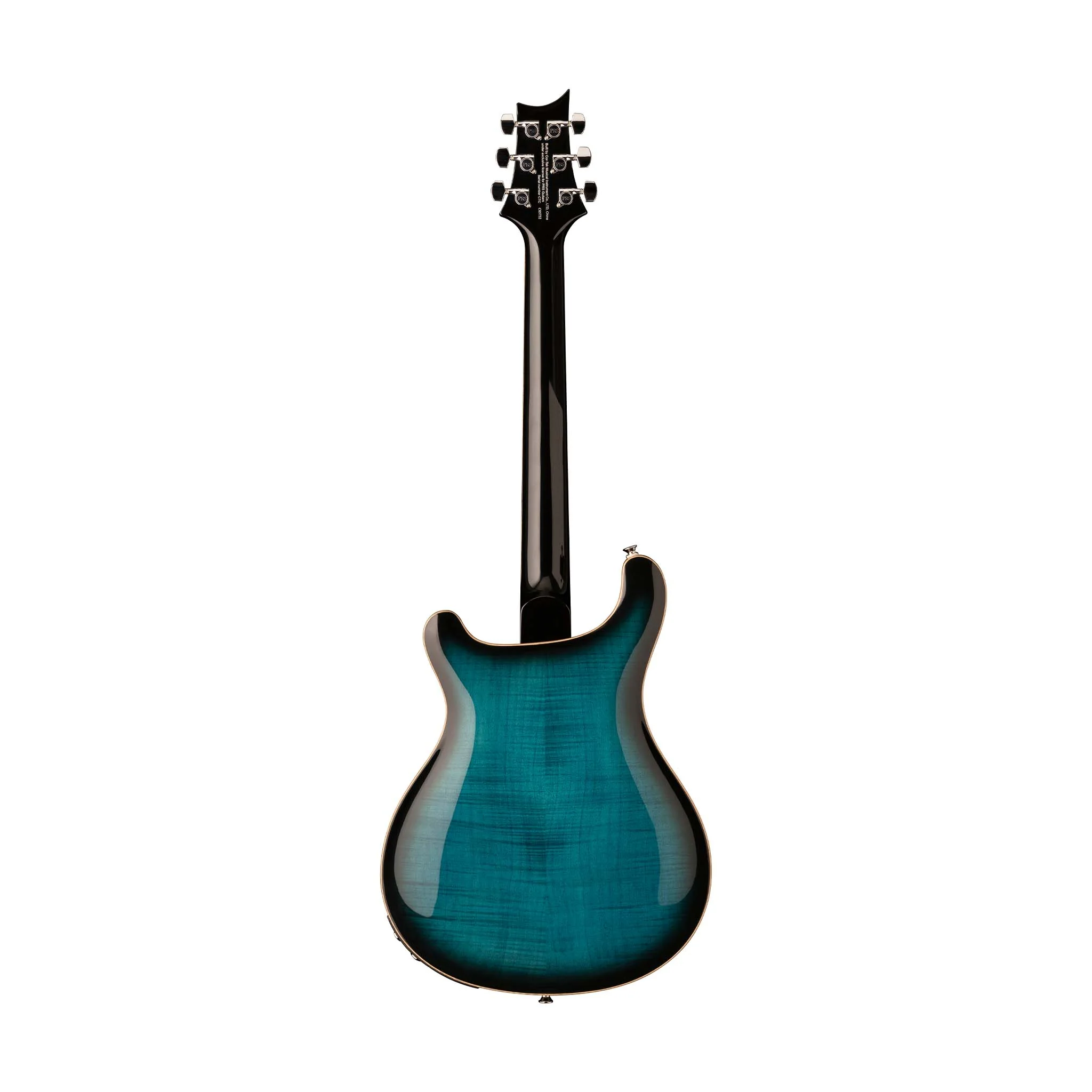 PRS SE Hollowbody II Piezo Electric Guitar w/Case, Peacock Blue Smokeburst - Image 2