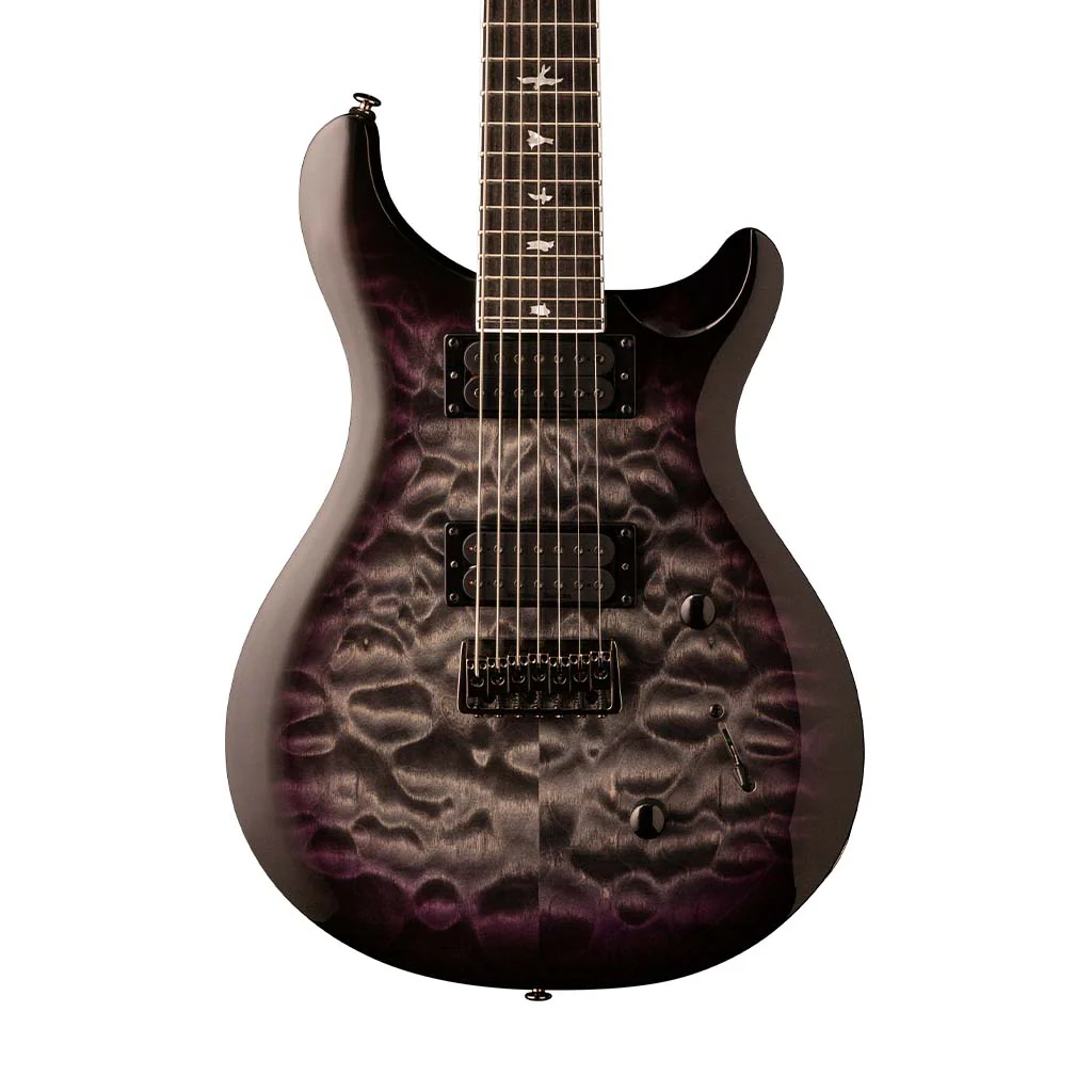 PRS SE Mark Holcomb SVN 7-String Electric Guitar, Ebony FB, Holcomb Burst - Image 4