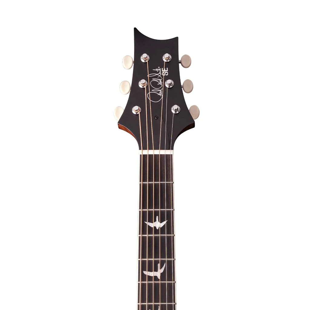 PRS SE Parlor P20 Acoustic Guitar w/Bag, Black Satin Top - Image 6