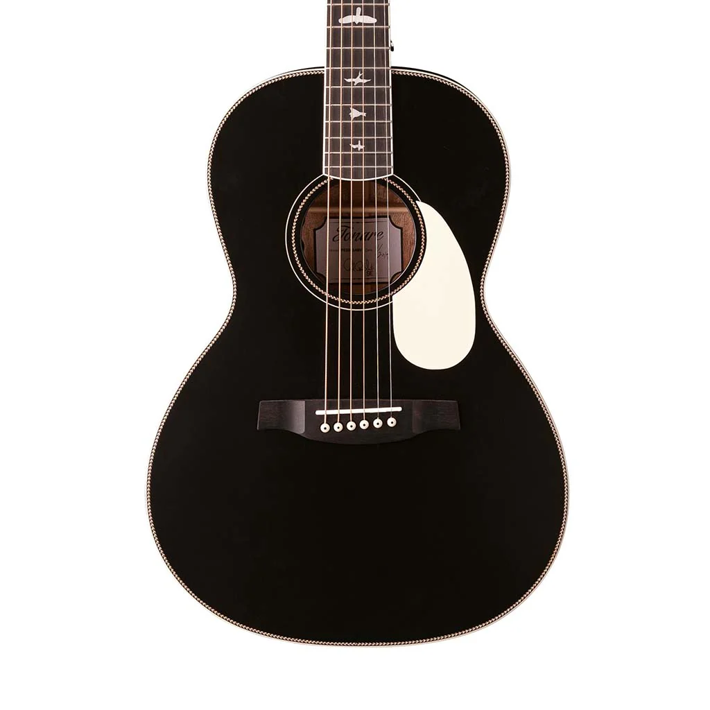 PRS SE Parlor P20E Acoustic Guitar w/Bag, Black Satin Top - Image 4