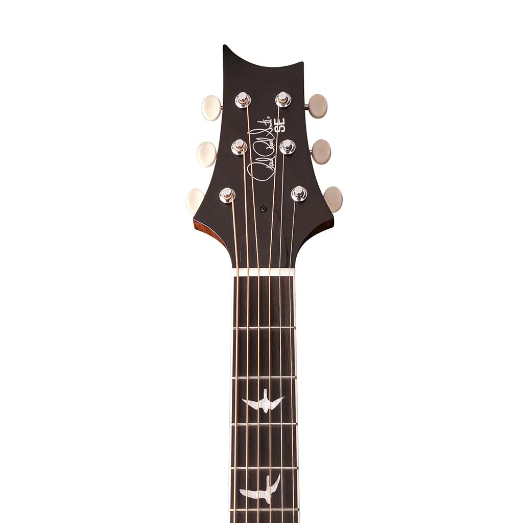 PRS SE Parlor P20E Acoustic Guitar w/Bag, Black Satin Top - Image 6