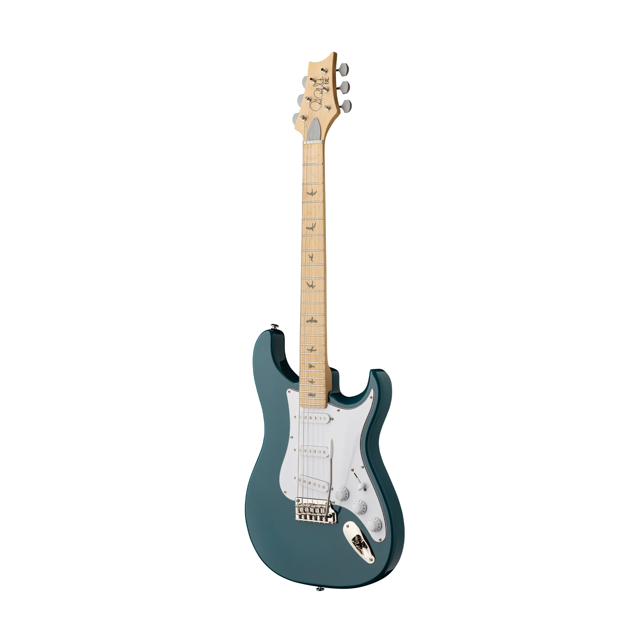 PRS SE Silver Sky Maple Electric Guitar, Nylon Blue - Image 3