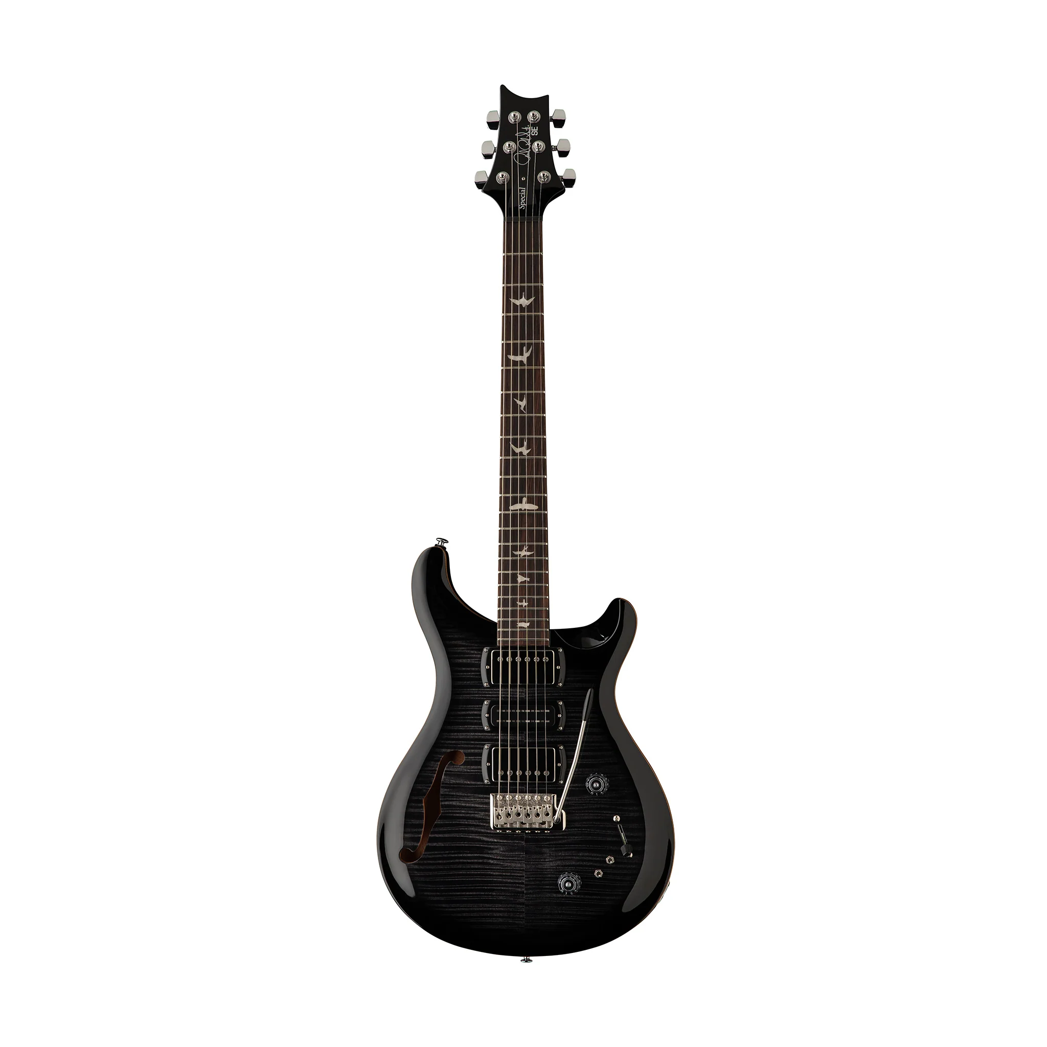 PRS SE Special Semi-Hollow Electric Guitar, Charcoal Burst (114385-CA-SQ22CA)