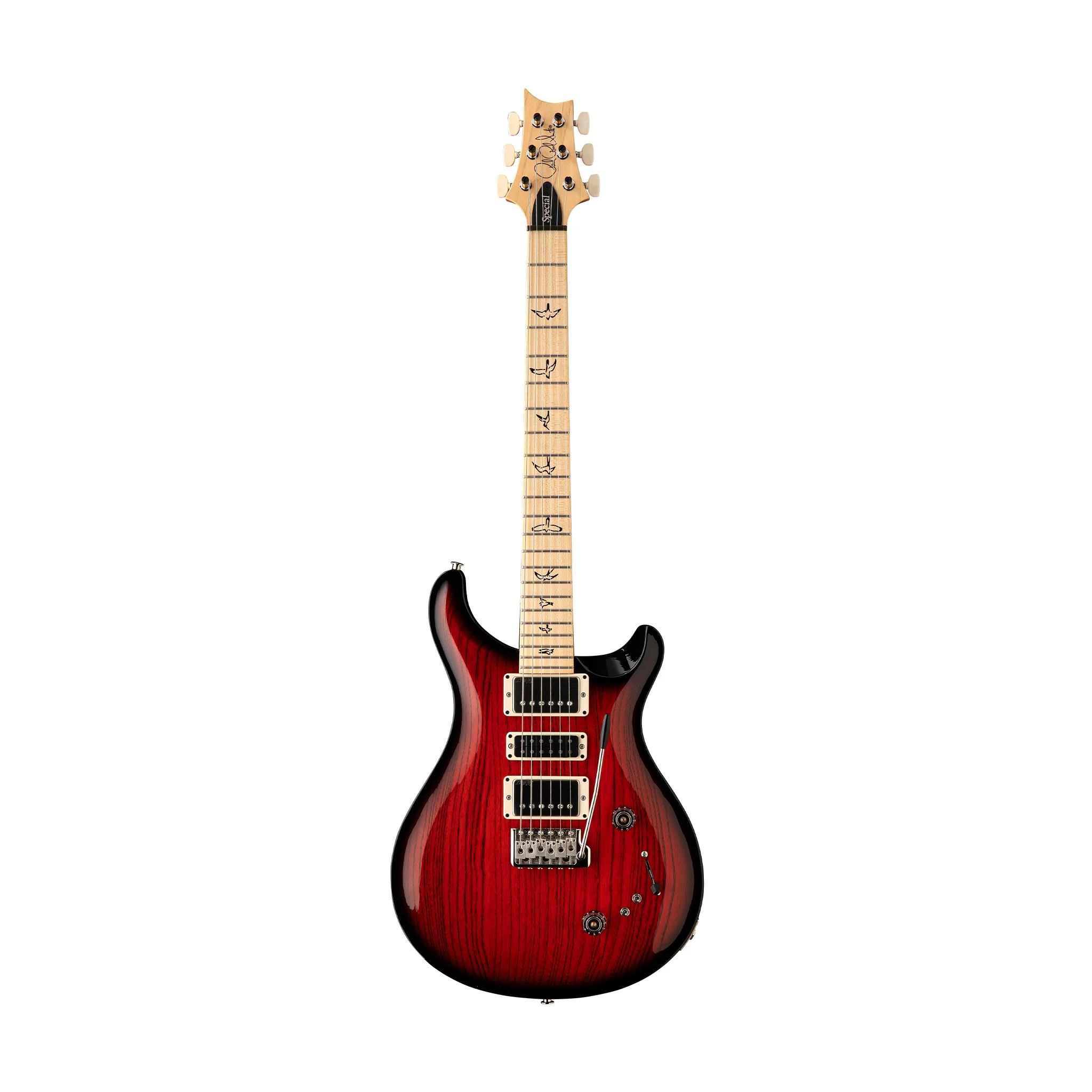 PRS Swamp Ash Special Maple Electric Guitar, Scarlet Smokeburst