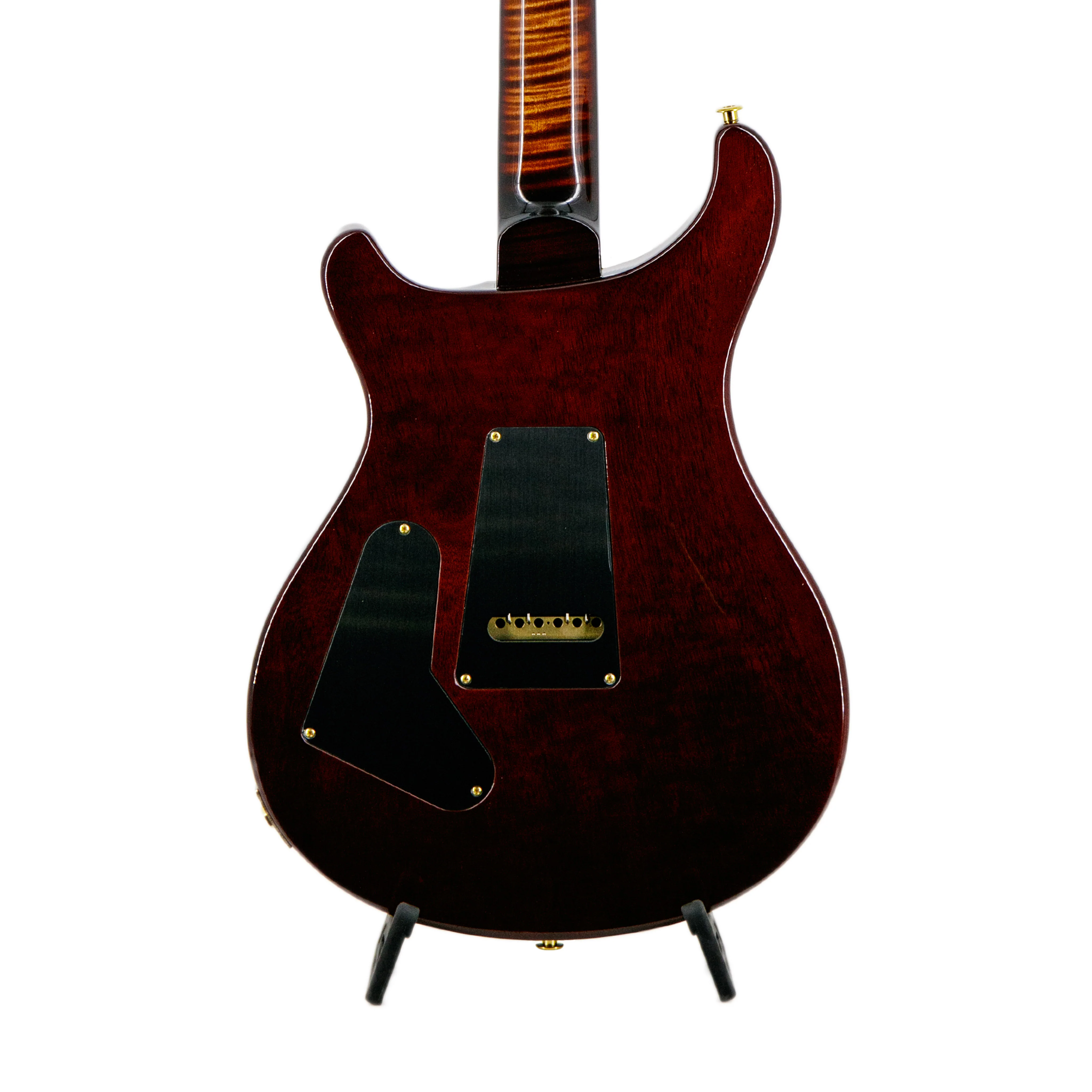 PRS Swee Lee Exclusive Wood Library Custom 24 10 Top Flame Guitar, Copperhead Burst w/Fire Red Burst & Back - Image 4