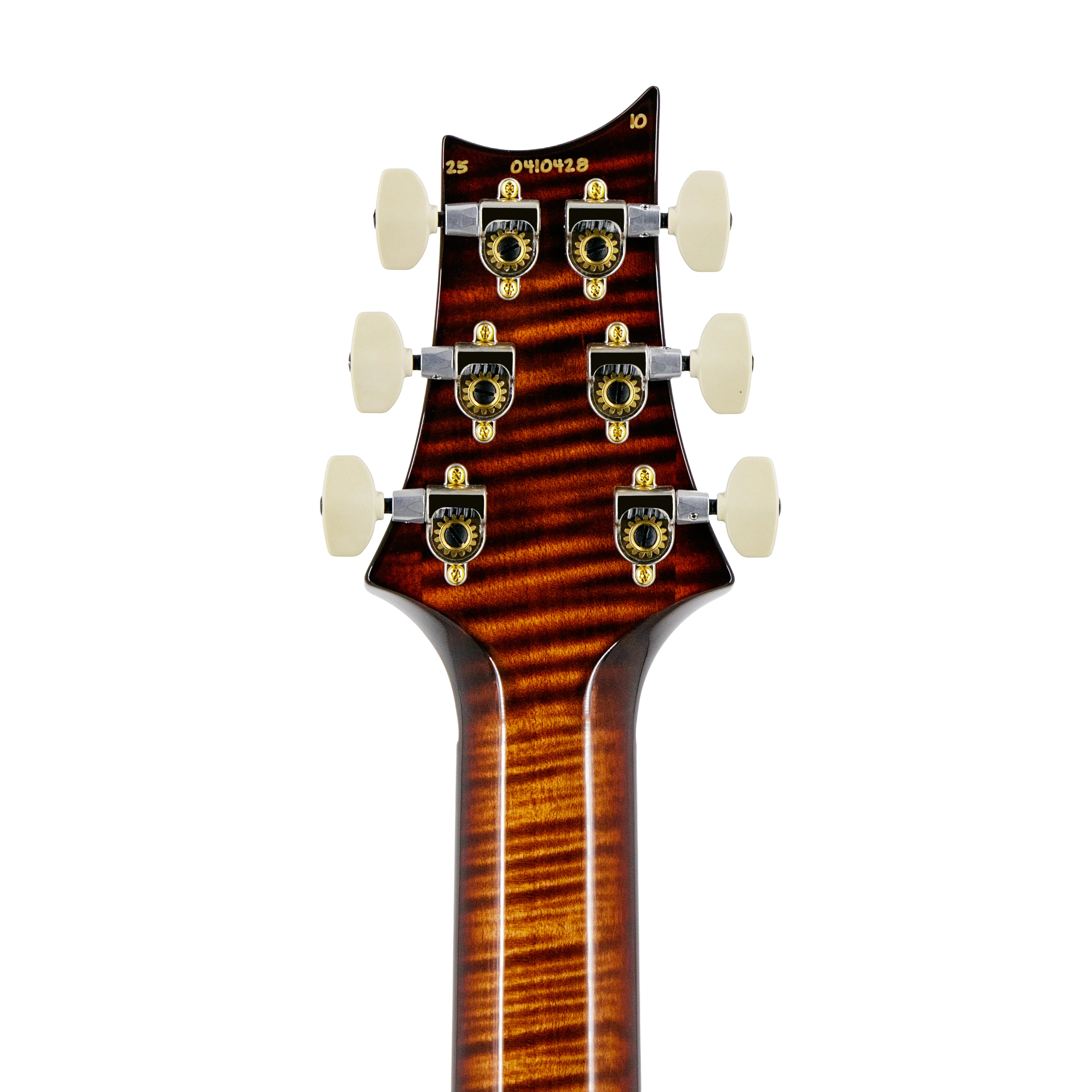PRS Swee Lee Exclusive Wood Library Custom 24 10 Top Flame Guitar, Copperhead Burst w/Fire Red Burst & Back - Image 8