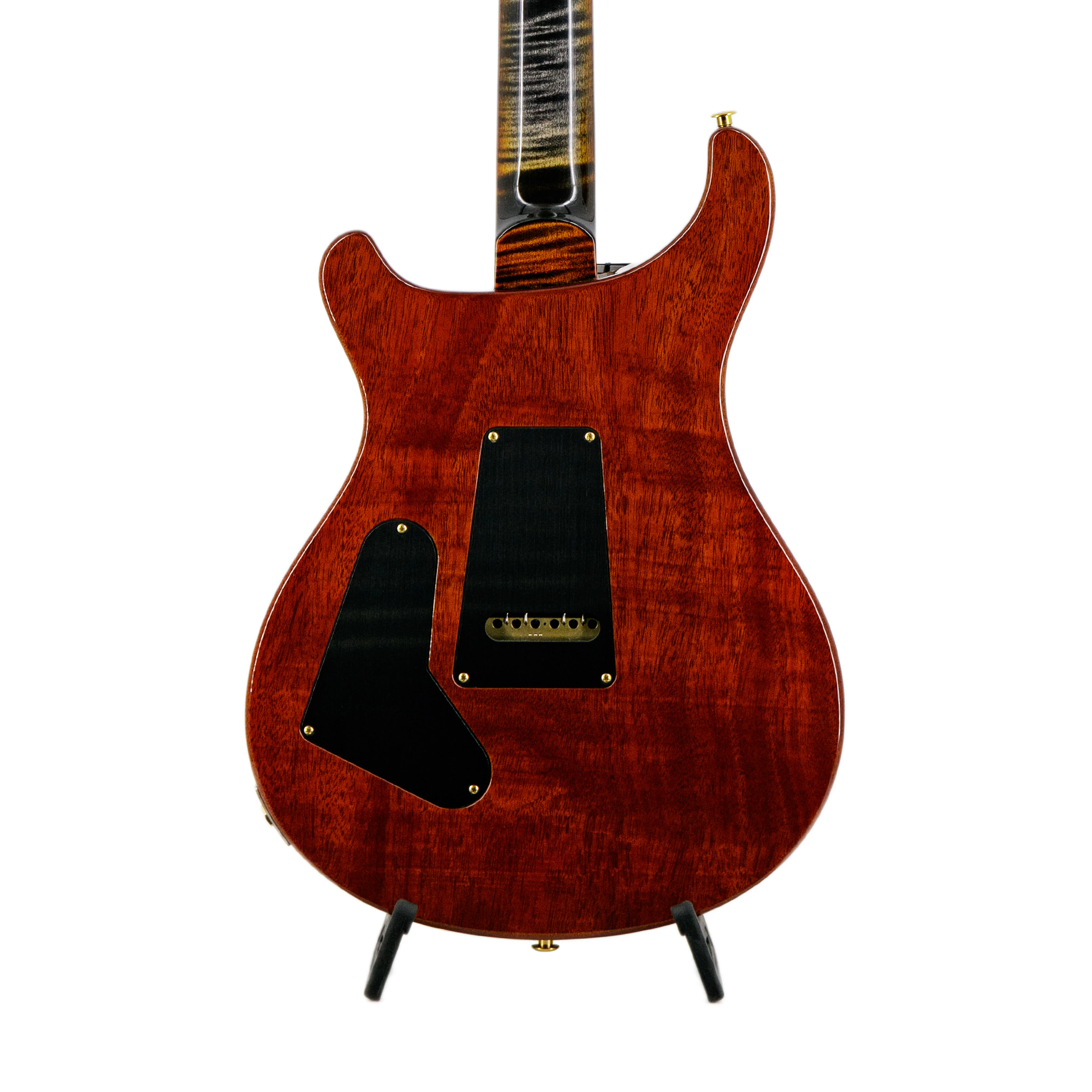 PRS Swee Lee Exclusive Wood Library Custom 24 10 Top Flame Guitar w/Stained Neck, Burnt Maple Leaf - Image 4