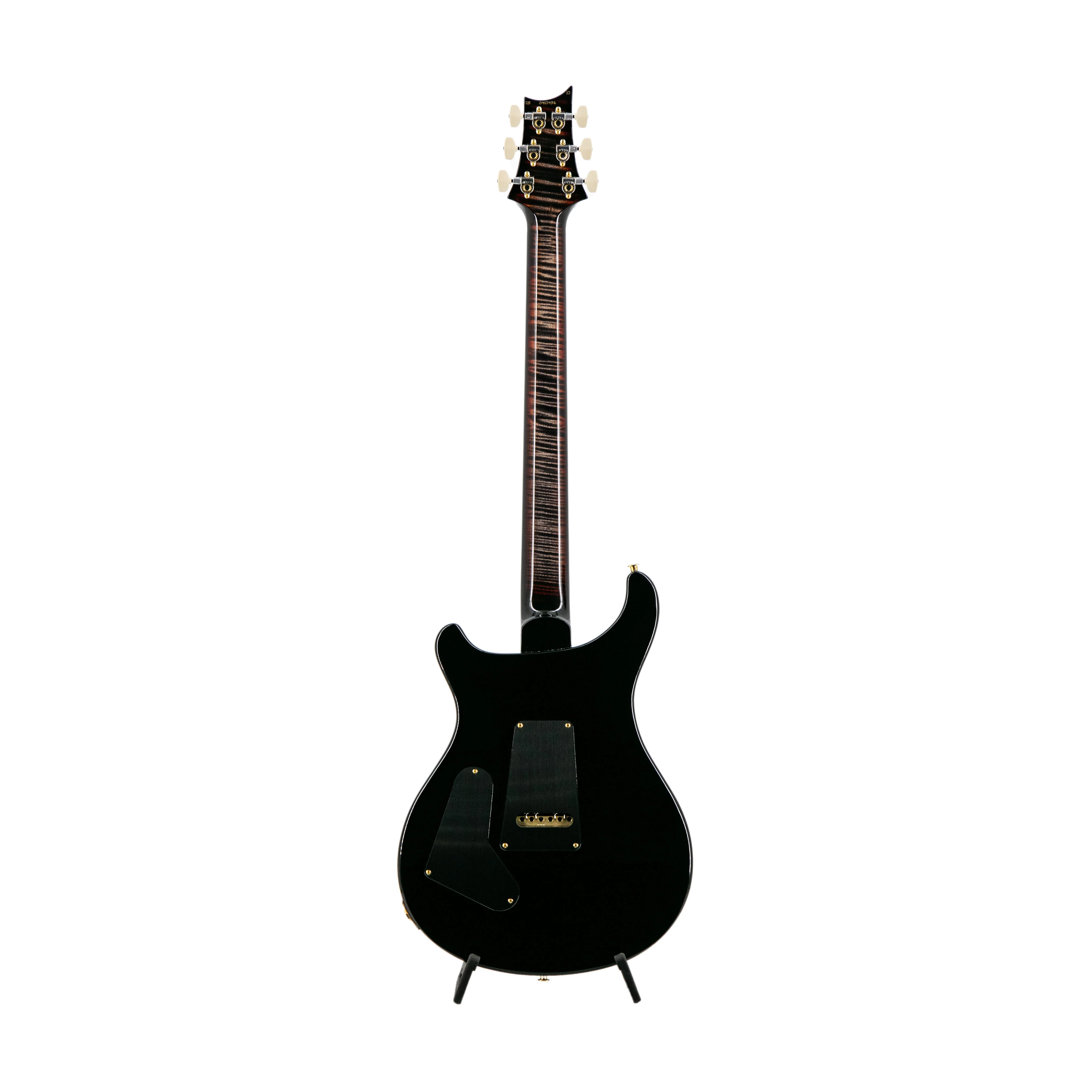 PRS Swee Lee Exclusive Wood Library Custom 24 10 Top Flame Guitar w/Stained Neck, Charcoal Tri-Color Burst - Image 2