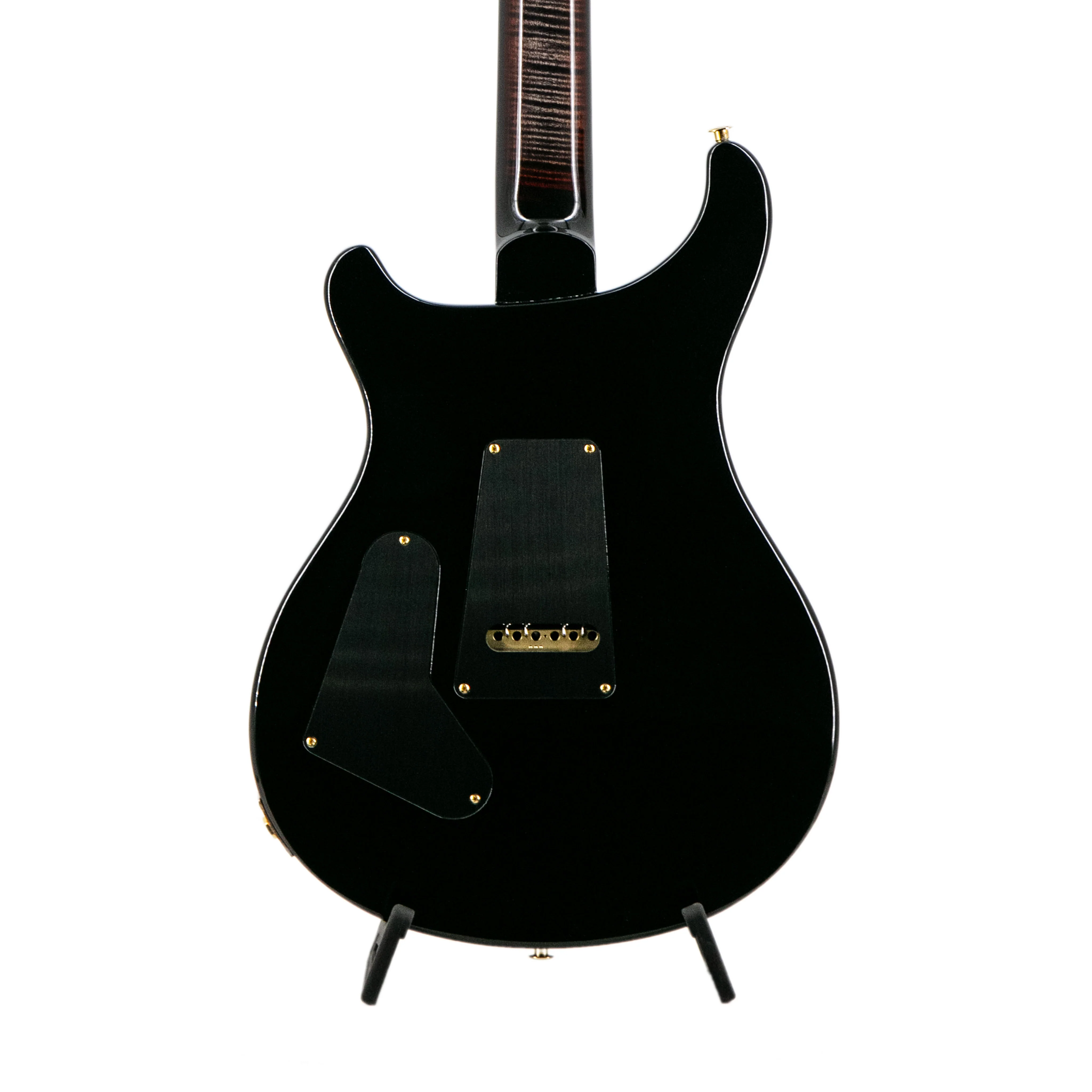 PRS Swee Lee Exclusive Wood Library Custom 24 10 Top Flame Guitar w/Stained Neck, Charcoal Tri-Color Burst - Image 4