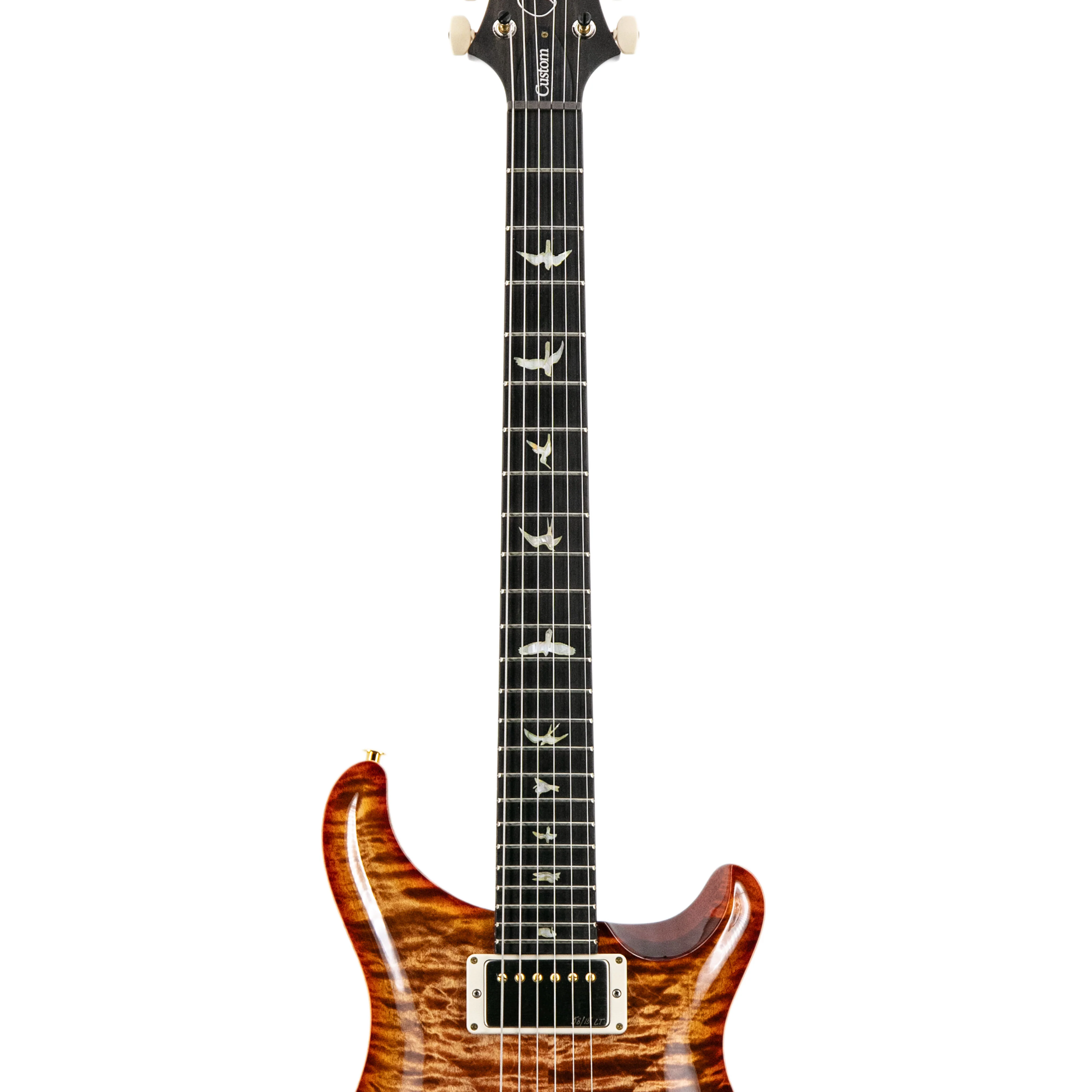 PRS Swee Lee Exclusive Wood Library Custom 24 10 Top Quilt Guitar w/Pattern Thin & Stained Neck, Autumn Sky - Image 5