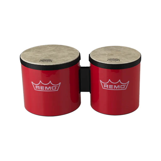 Remo BG-5300-52 6+7inch Festival Pretuned Bongo, Red
