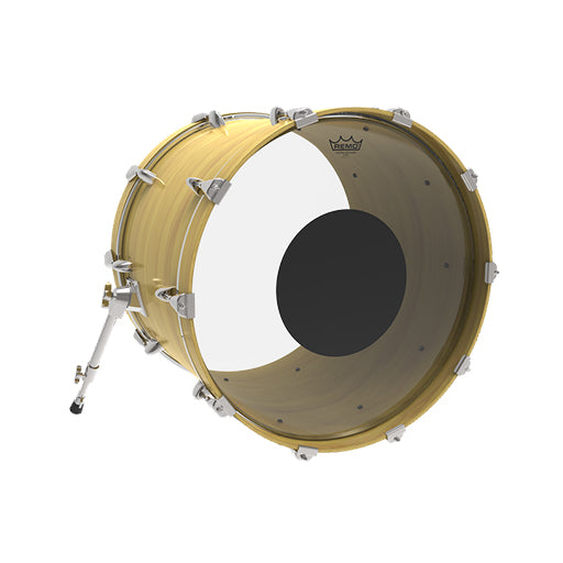 Remo CS-1318-10 18inch Controlled Sound Black Dot On Top Clear Bass Drum Head - Image 5