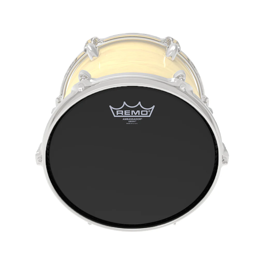 Remo ES-0012-00 12inch Ambassador Ebony Batter Drum Head - Image 2