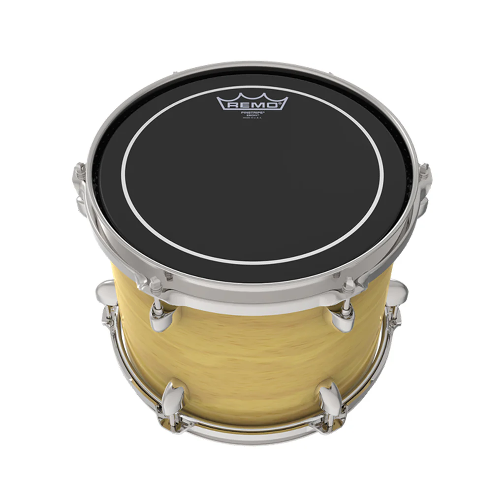 Remo ES-0614-PS 14inch Batter Pinstripe Ebony Drum Head - Image 2